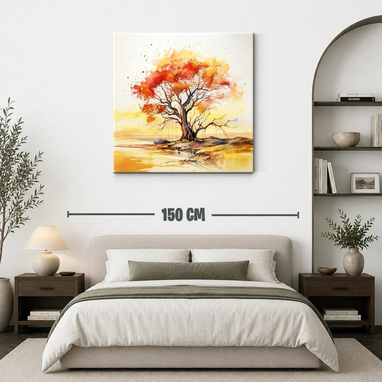 Árbol en otoño con tonos cálidos y vibrantes — miniatura 3
