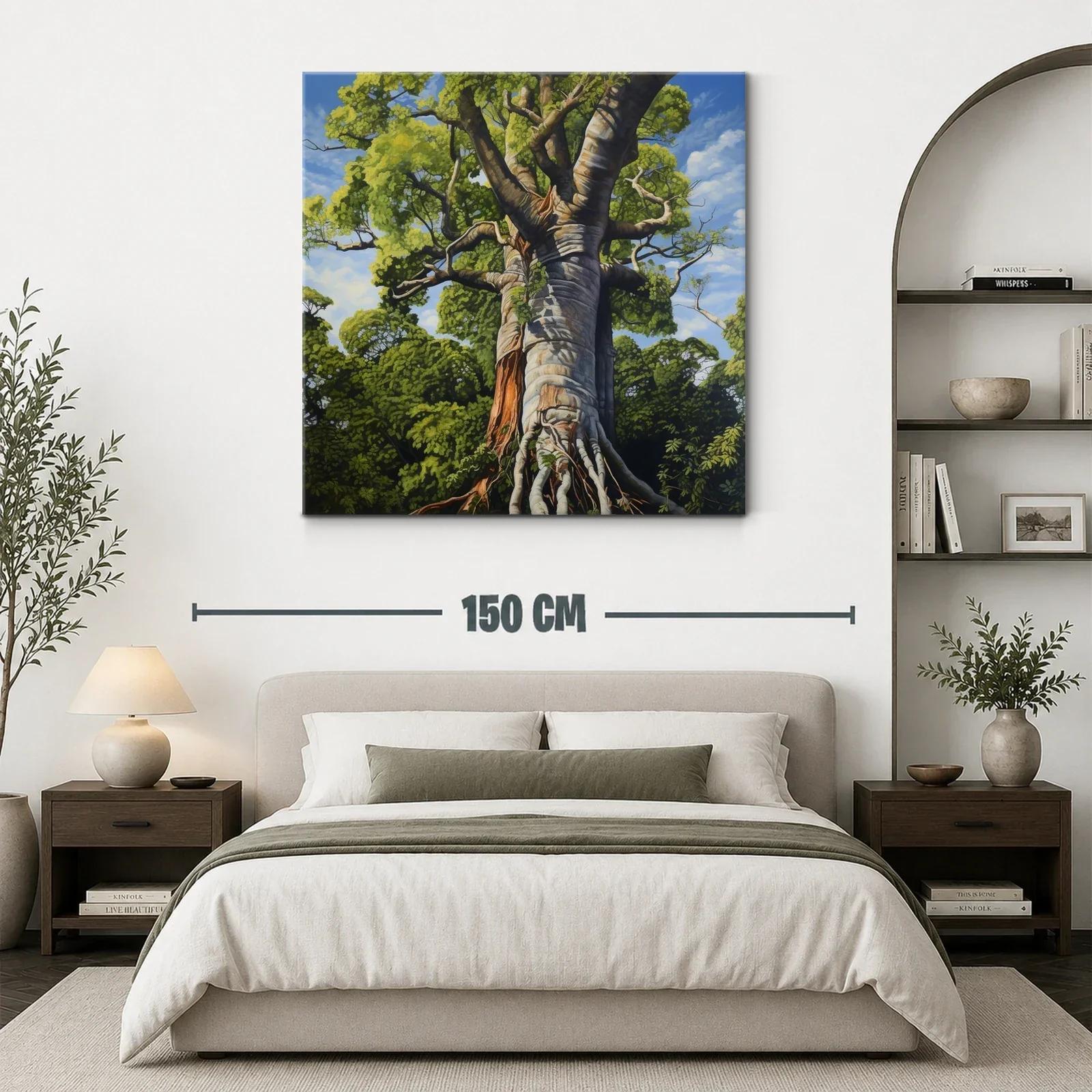 Impresionante árbol gigante en vibrantes tonos verdes y azules — miniatura 3