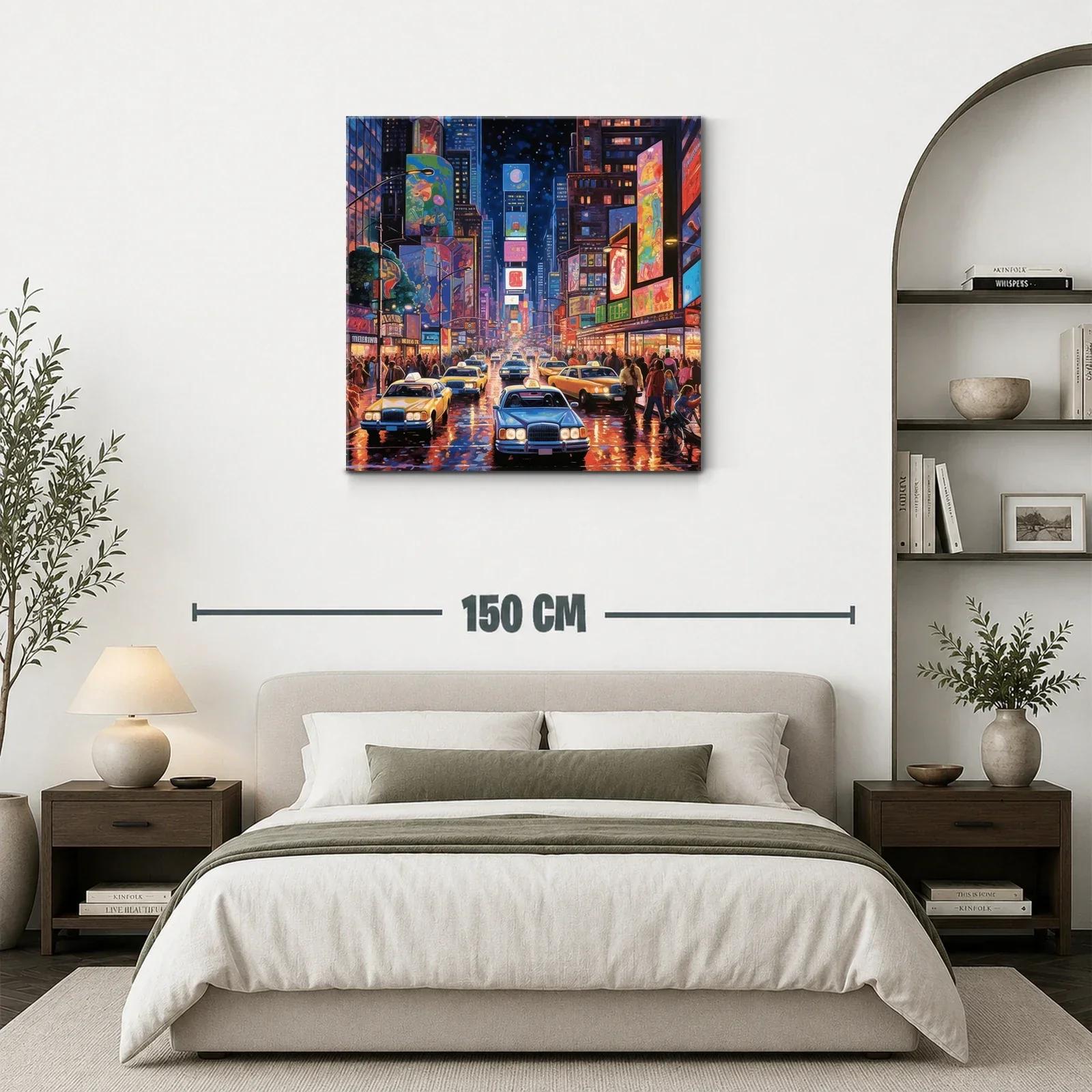 Tráfico nocturno y luces de ciudad vibrante llena de vida — miniatura 3