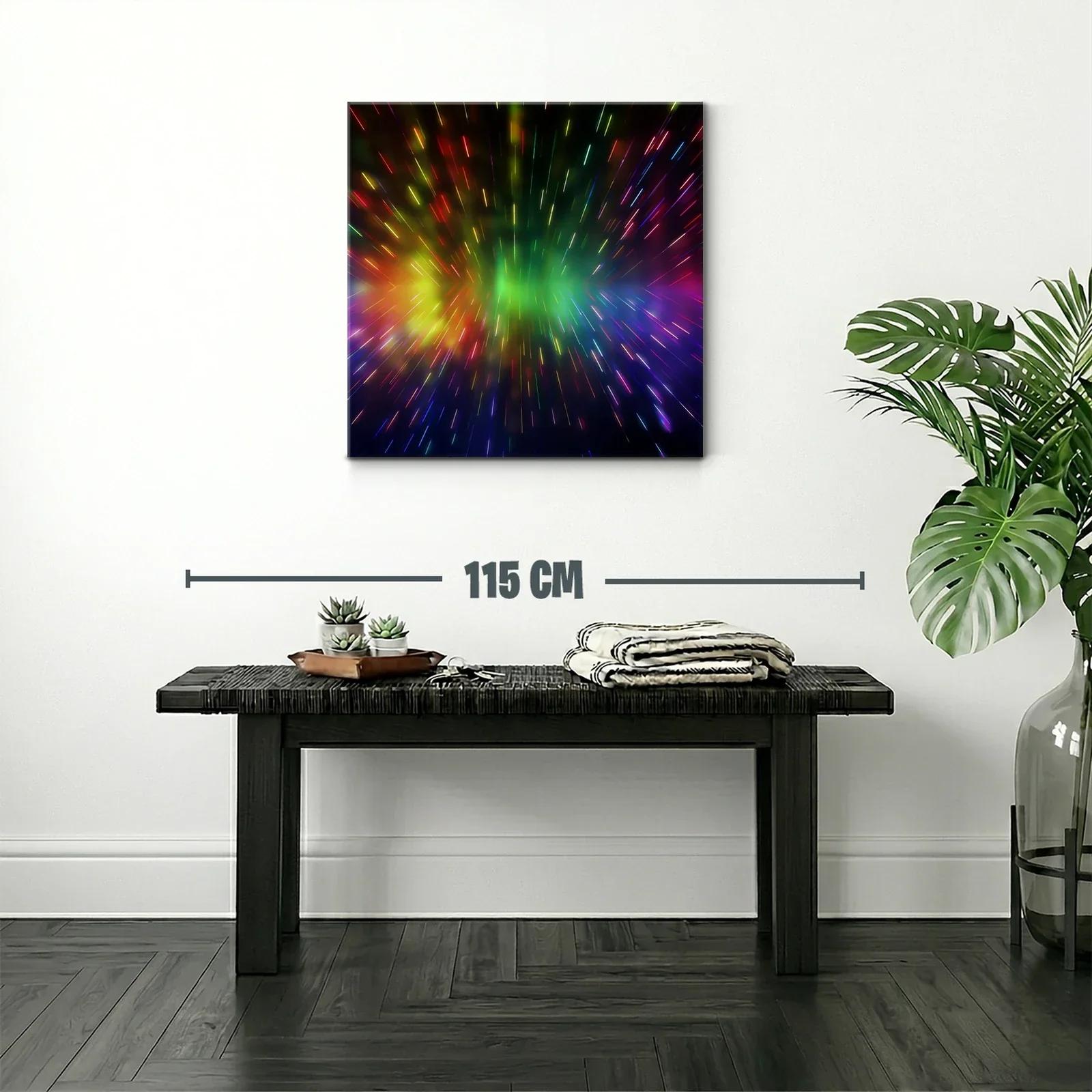 Explosión de luces vibrantes en movimiento caleidoscópico — miniatura 2