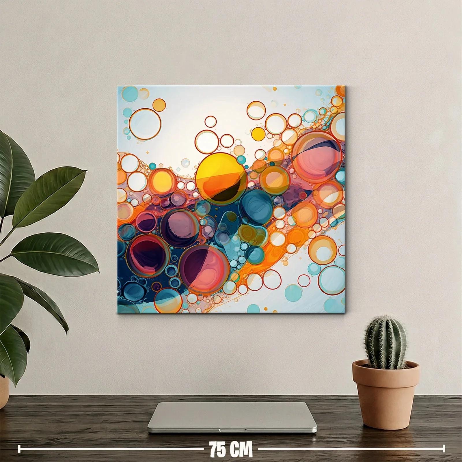 Composición vibrante con esferas en tonos cálidos y fríos — miniatura 2