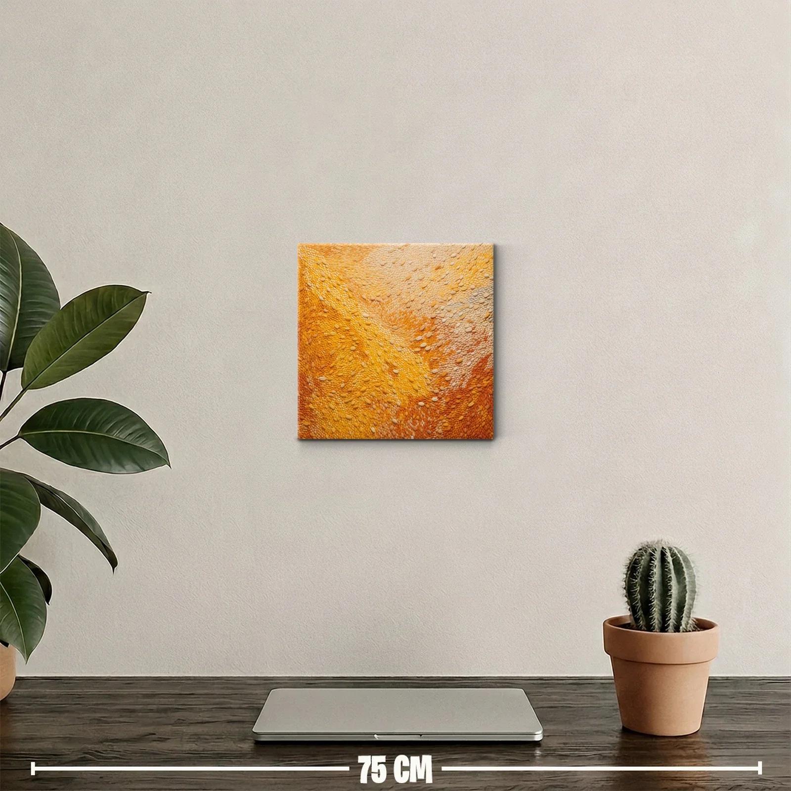 Cuadro decorativo en tonos cálidos y textura envolvente — miniatura 2