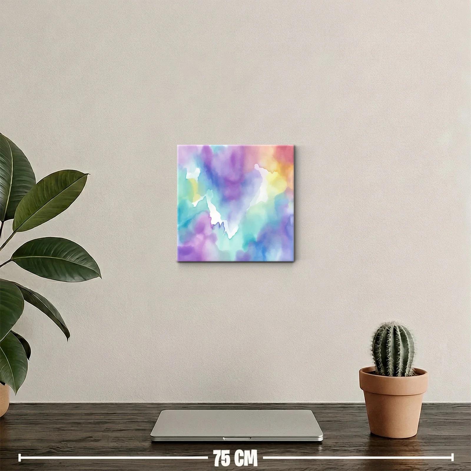 Cuadro abstracto en tonos pastel para ambientes suaves — miniatura 2