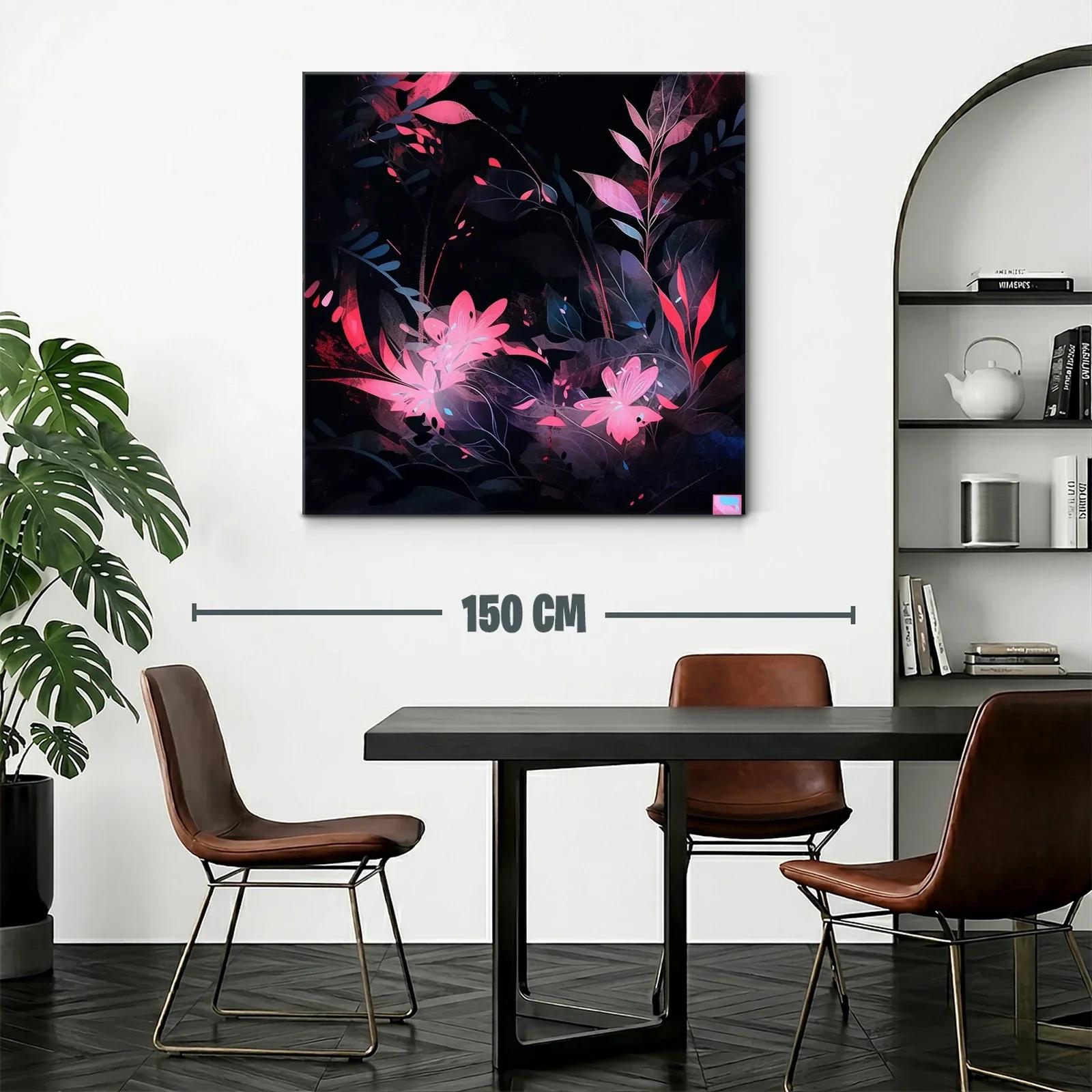 Composición Floral en Tonos Oscuros con Destellos Rosados — miniatura 2