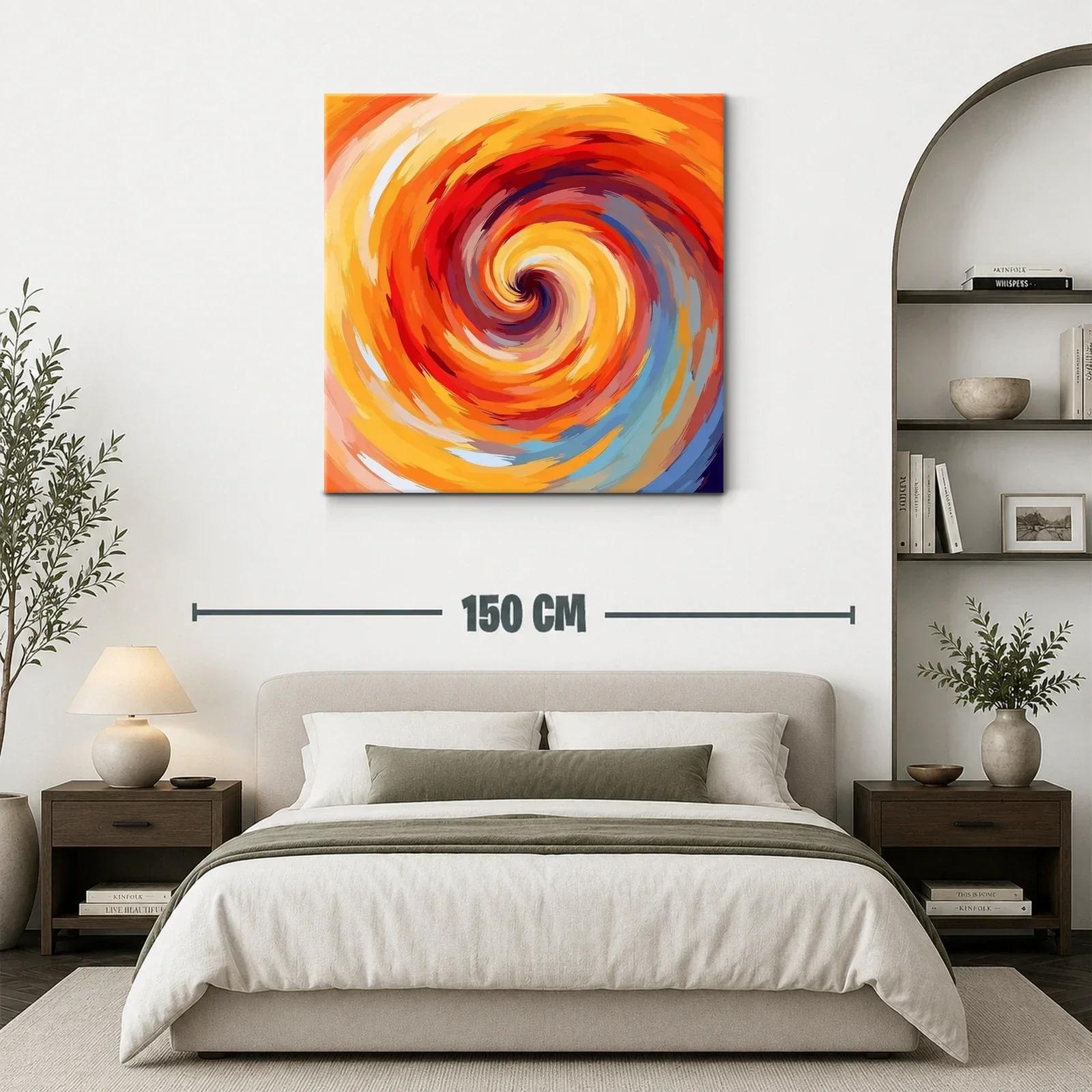 Espiral vibrante con tonos cálidos y energéticos — miniatura 3