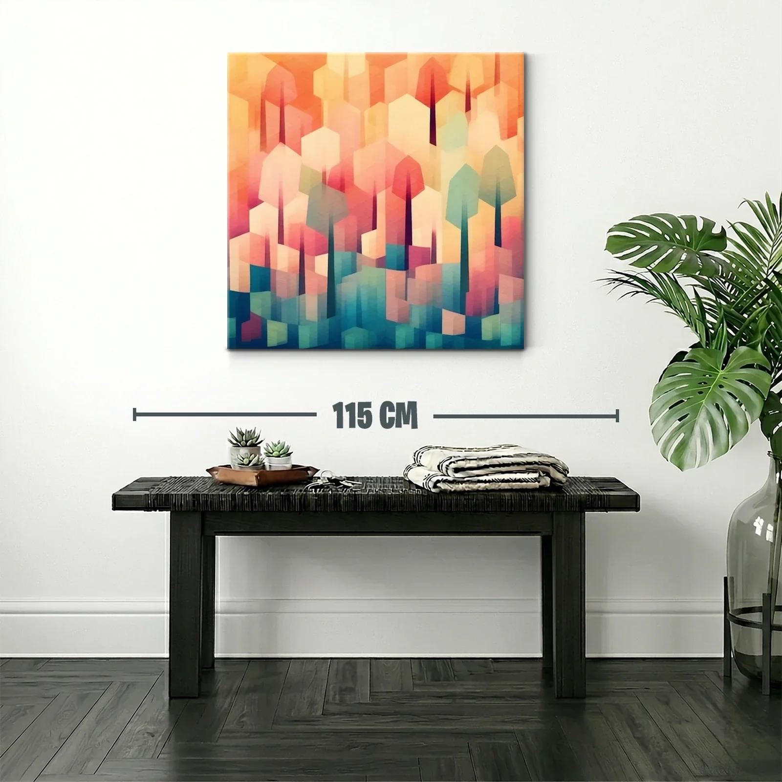 Abstracto juego de luces con formas geométricas vibrantes — miniatura 2