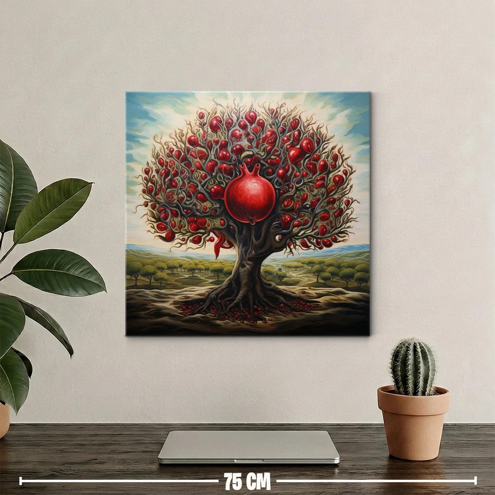 Árbol de granadas con vibrante energía y contraste natural — miniatura 2