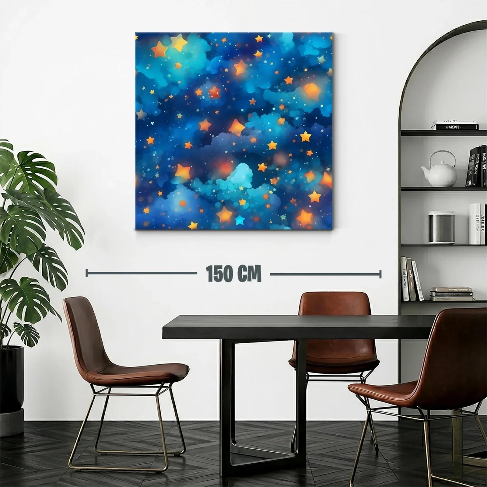 Cuadro Estrellas Brillantes en Fondo Azul Profundo — miniatura 2