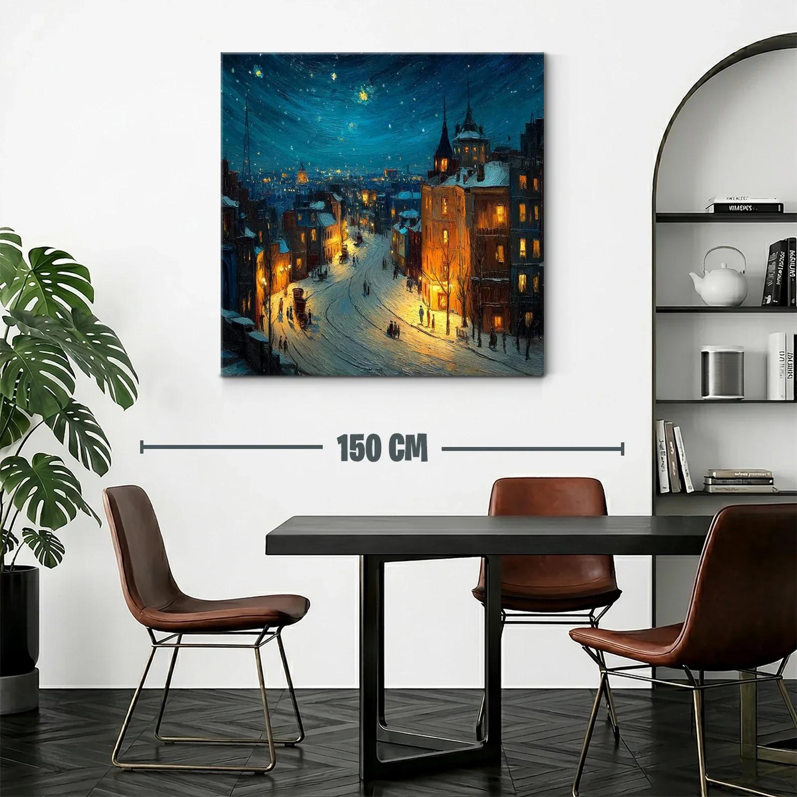 Atardecer nocturno en ciudad con luces cálidas — miniatura 2
