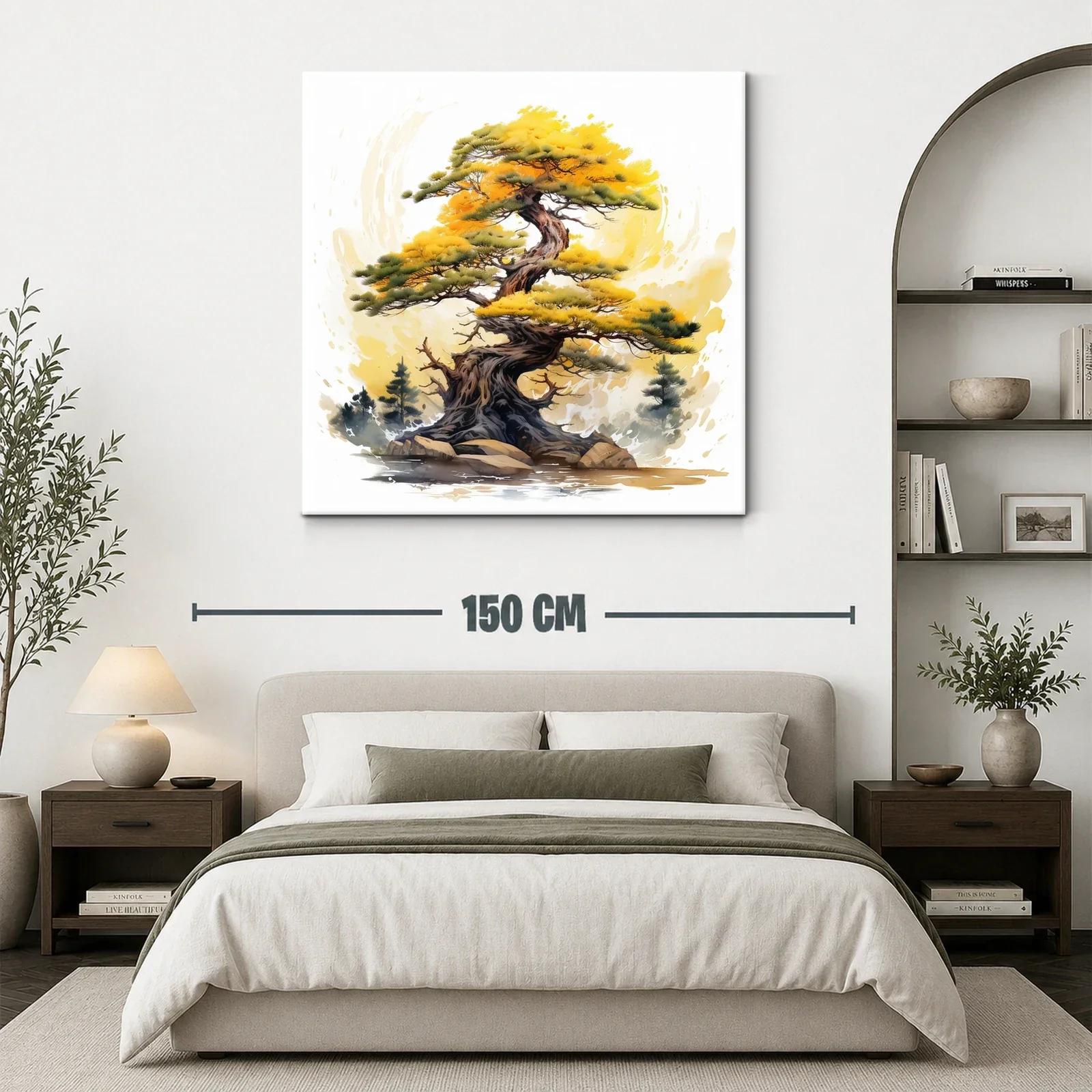 Árbol antiguo con follaje dorado y detalles naturales — miniatura 3