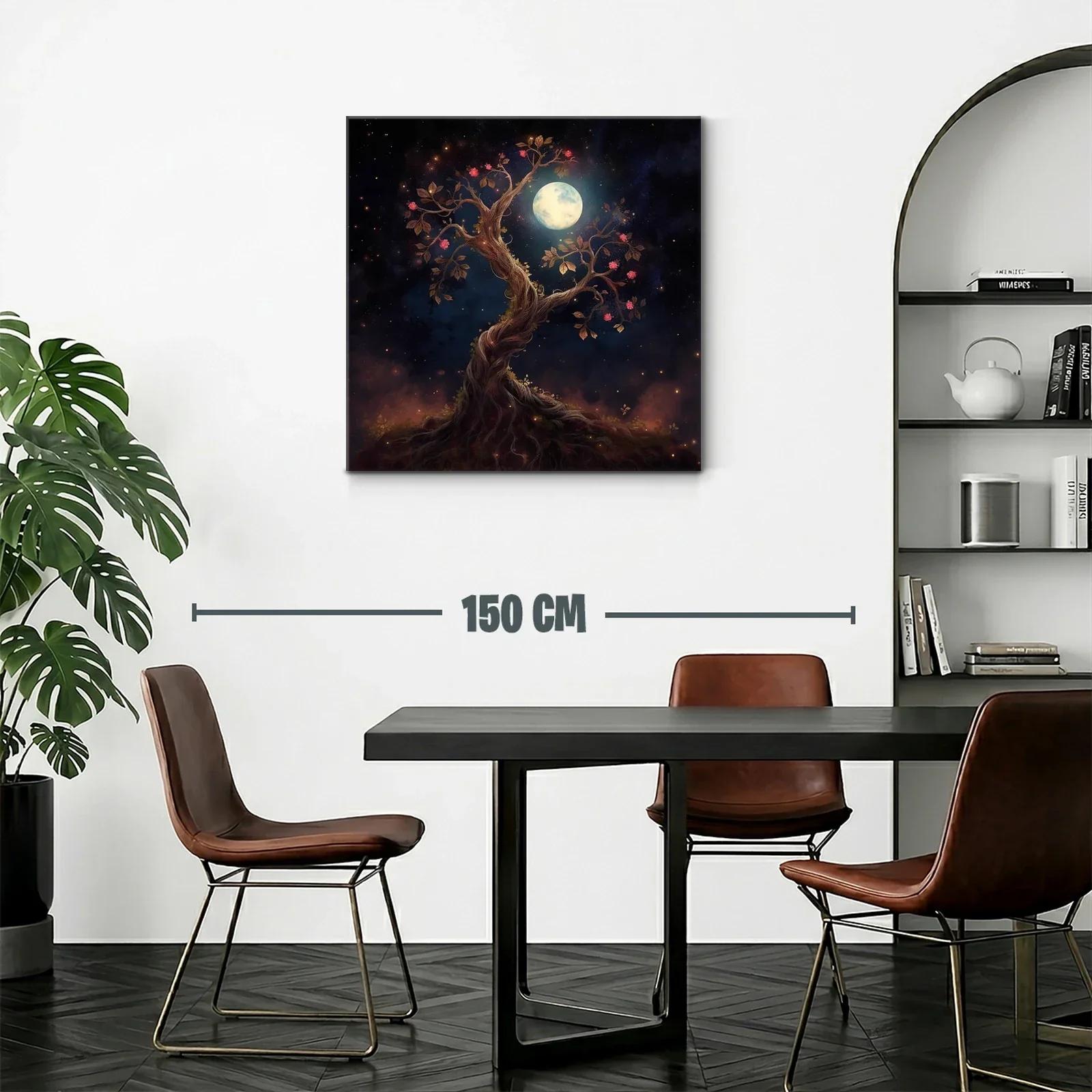 Árbol encantado bajo la luz de la luna llena — miniatura 2
