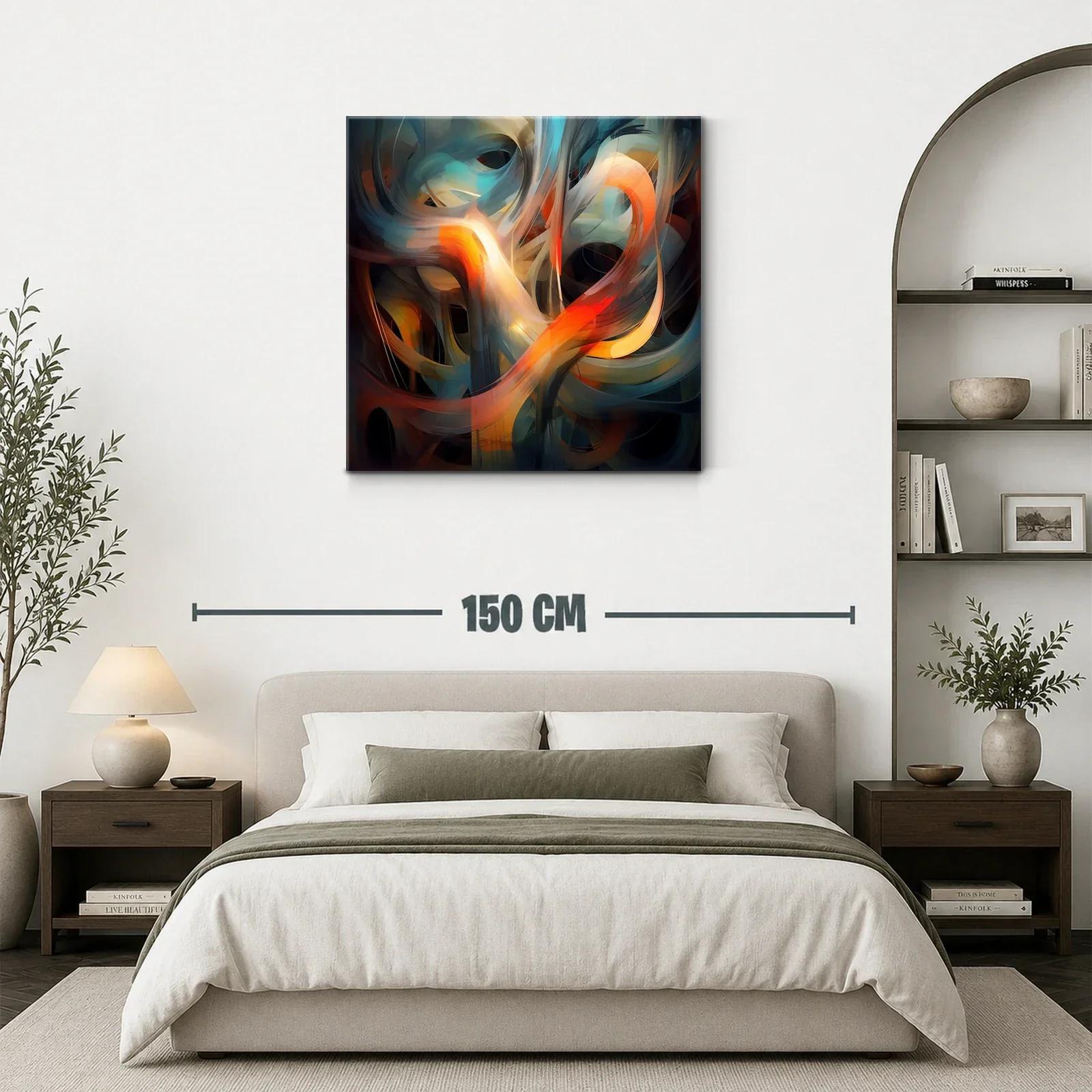 Movimiento abstracto en tonos cálidos y fríos — miniatura 3