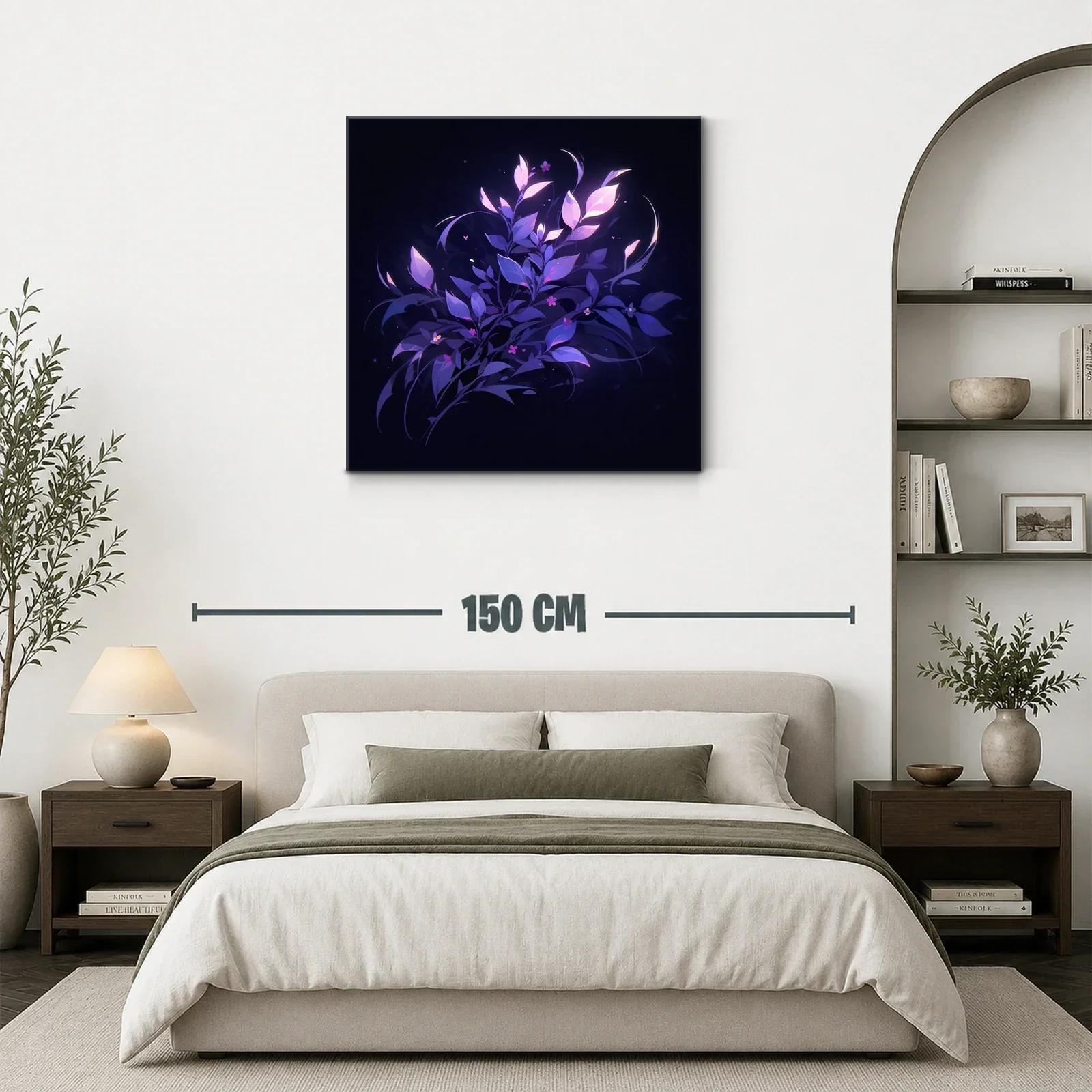 Composición floral en tonos violeta y púrpura luminosos — miniatura 3