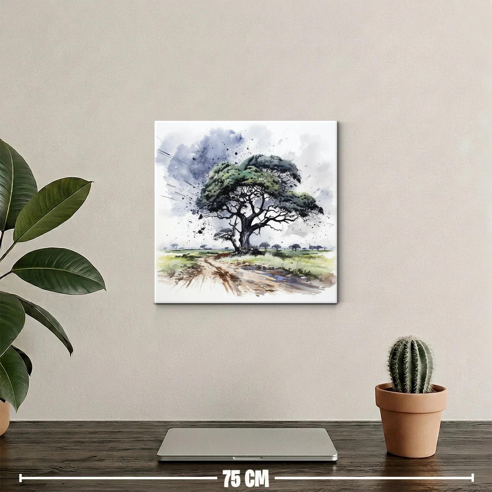 Árbol solitario en paisaje natural con efectos dinámicos — miniatura 2