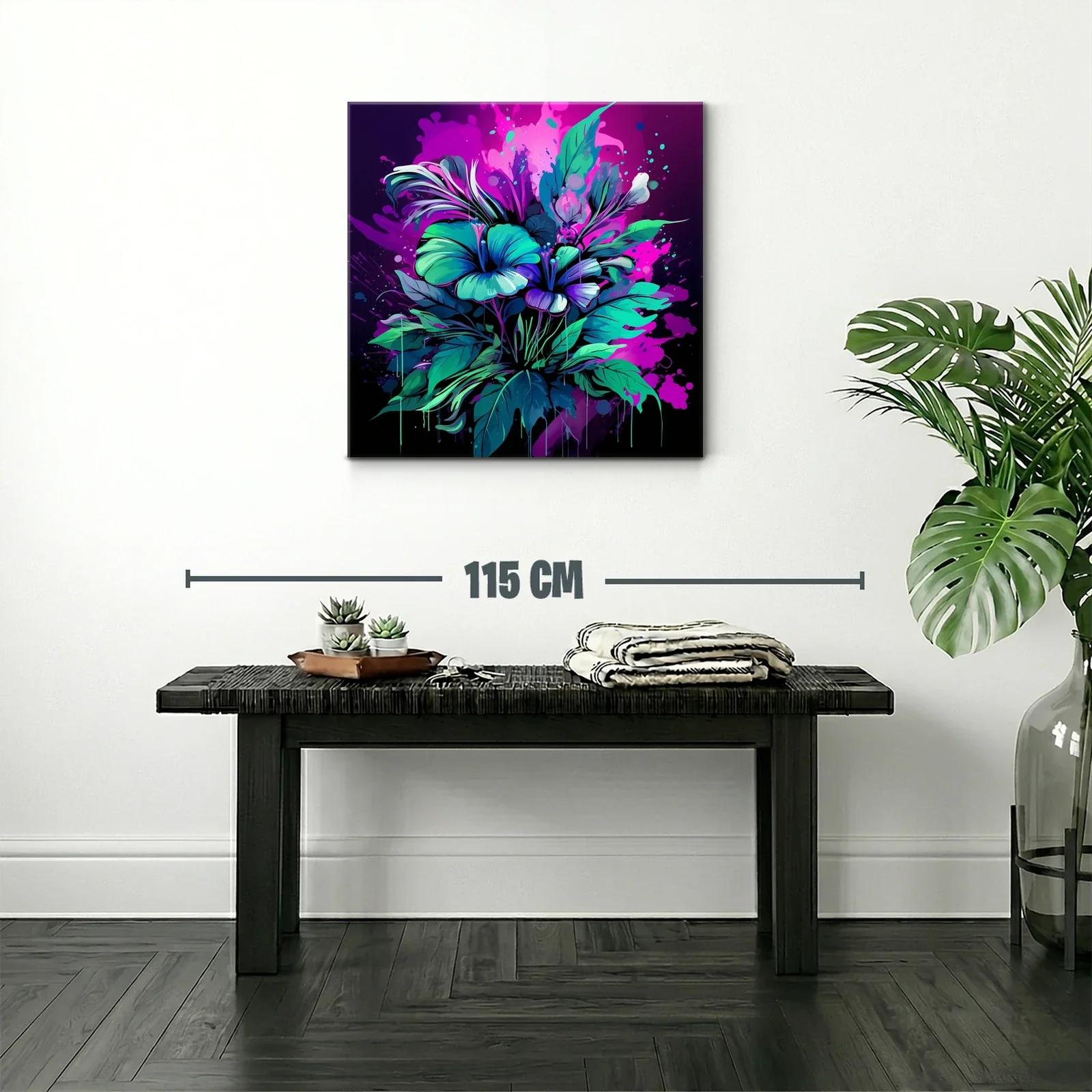 Explosión floral en tonos vibrantes y contrastes luminosos — miniatura 2
