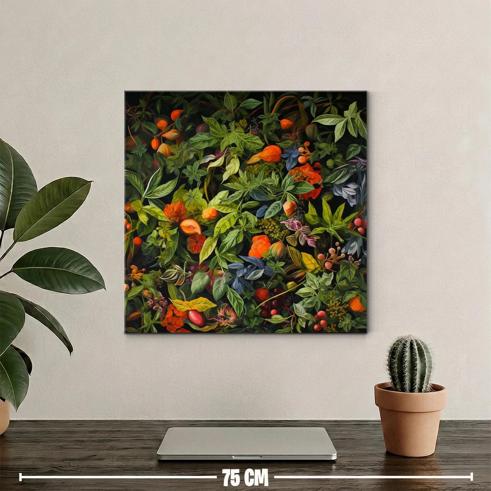 Exuberante composición de hojas y flores en tonos otoñales — miniatura 2