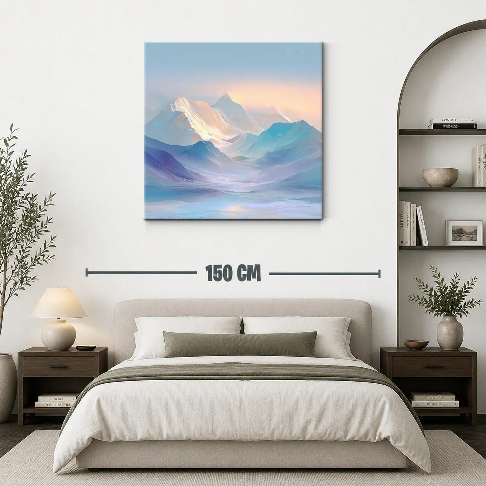 Paisaje Montañoso en Luz Suave y Tonos Pastel — miniatura 3