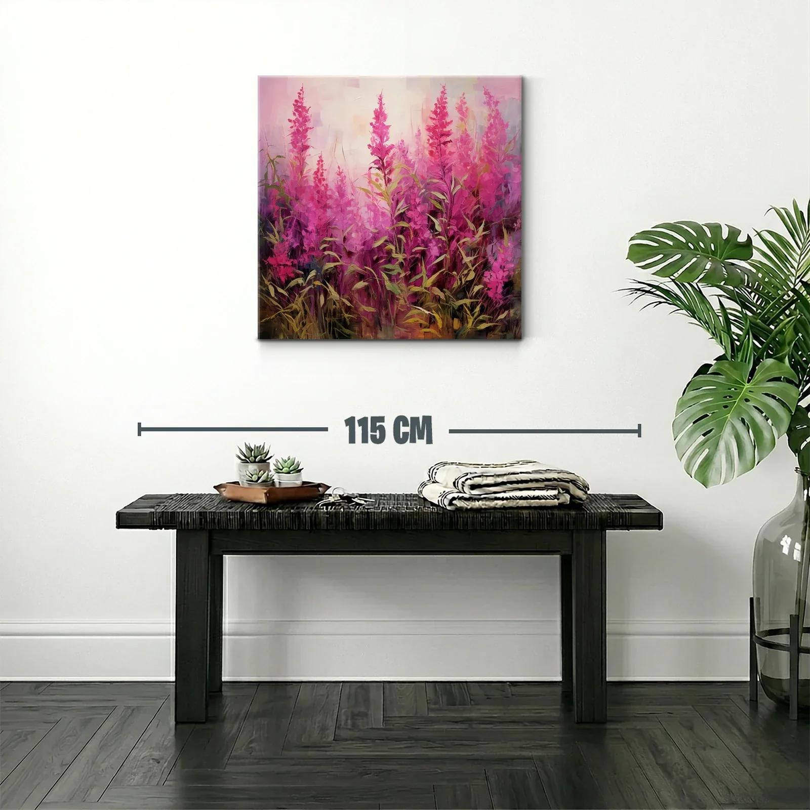 Cuadro con flores fucsias que transmiten energía y vitalidad — miniatura 2