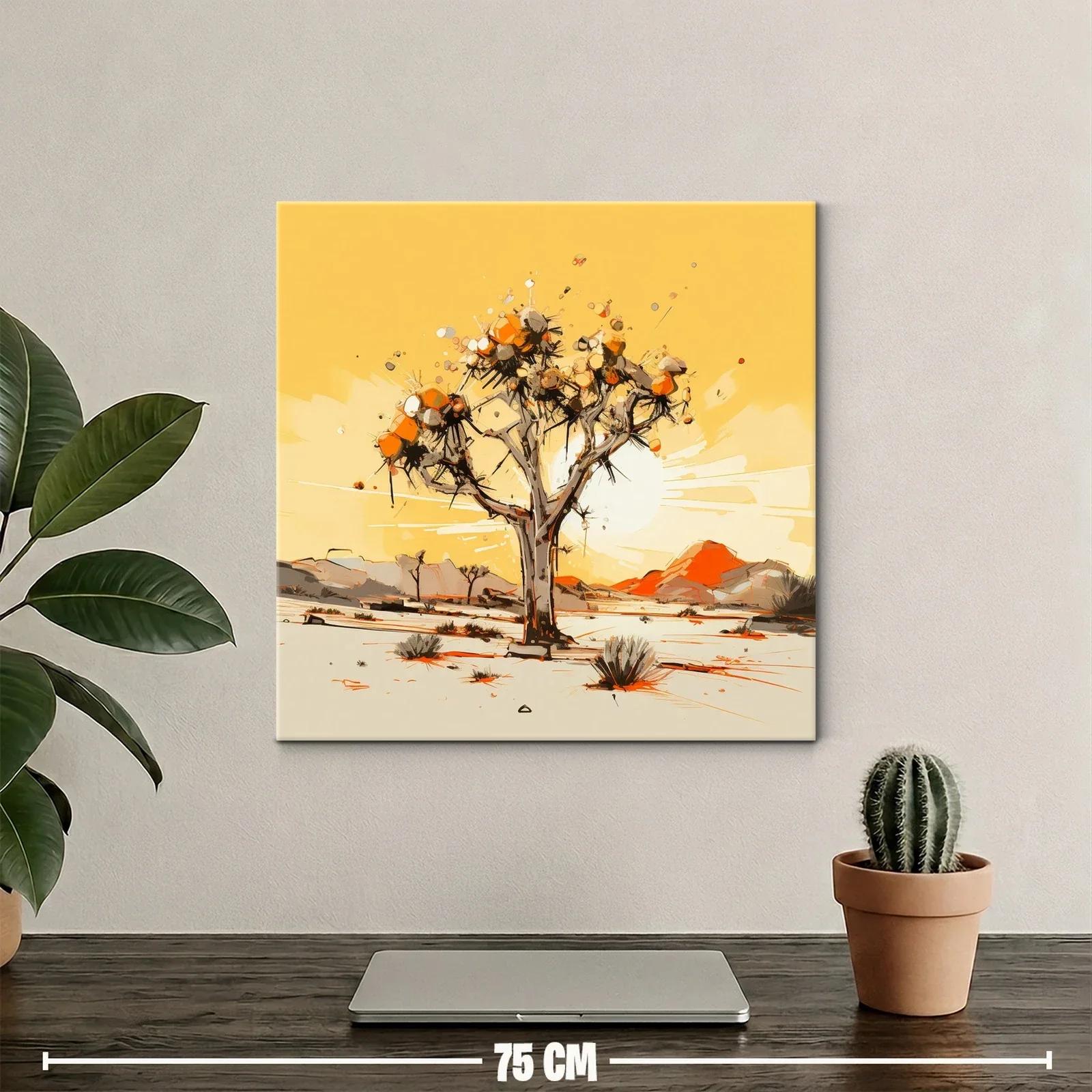 Cuadro Árbol en Paisaje Desértico con Tonos Cálidos — miniatura 2
