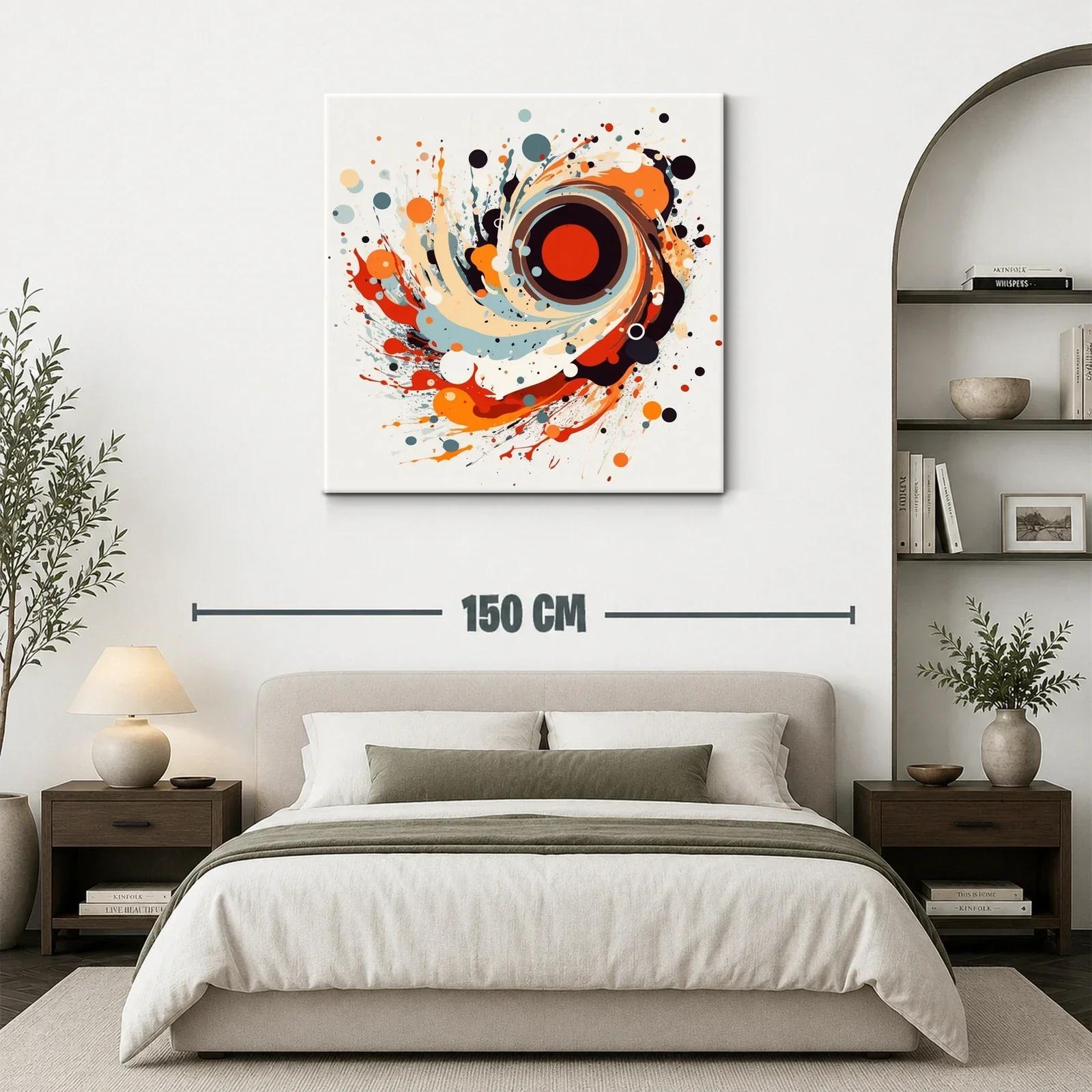 Explosión abstracta con tonos cálidos y contrastes vivos — miniatura 3