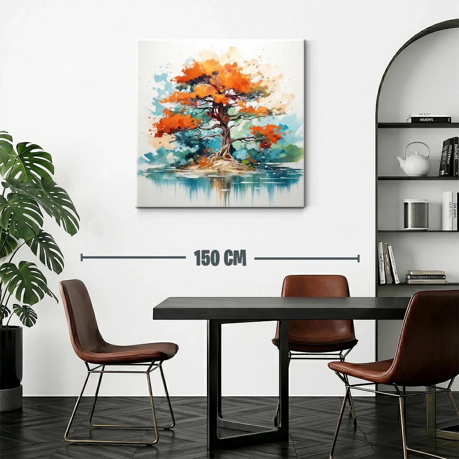 Árbol vibrante en paisaje sereno junto al agua — miniatura 2