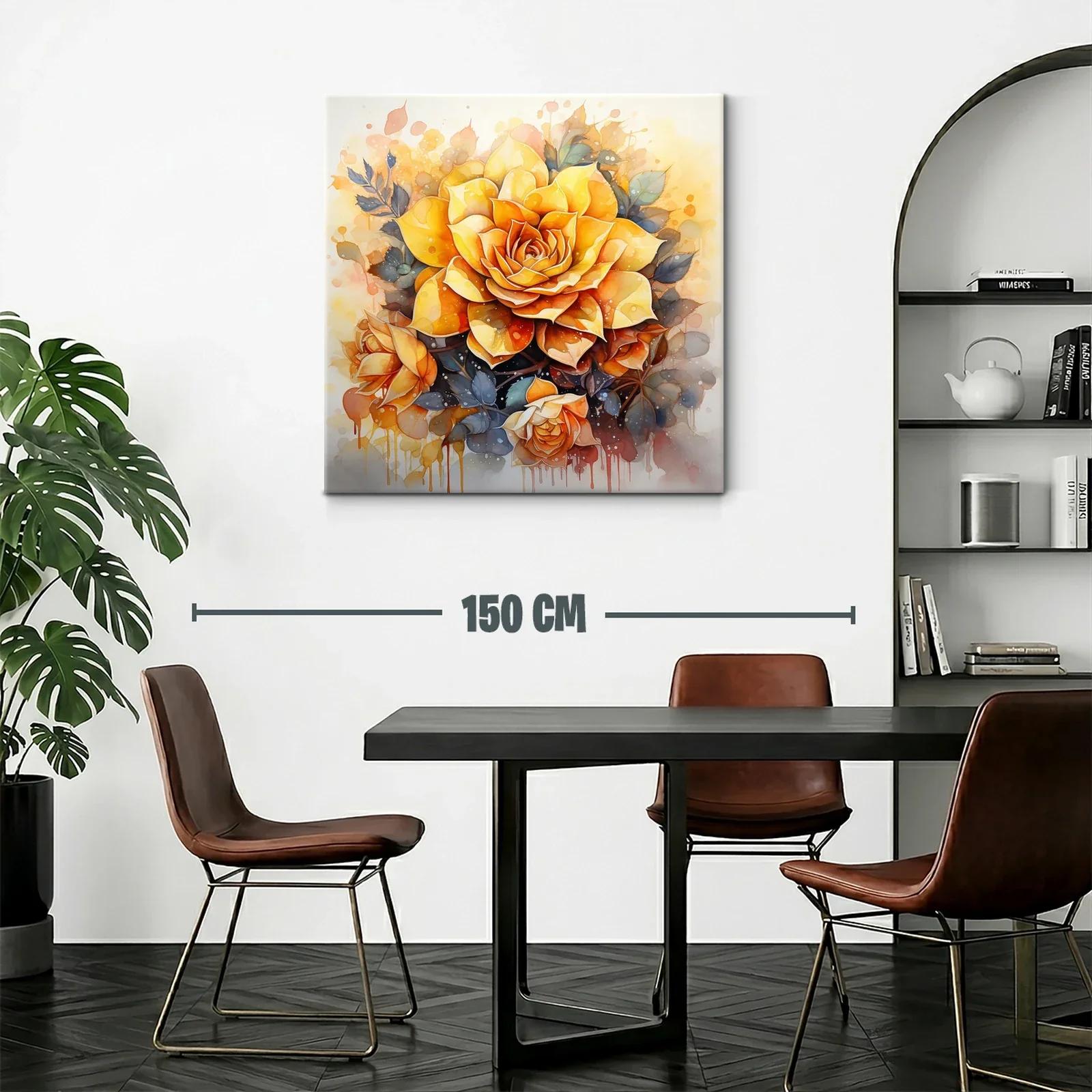 Rosas amarillas vibrantes con detalles delicados en tonos suaves — miniatura 2