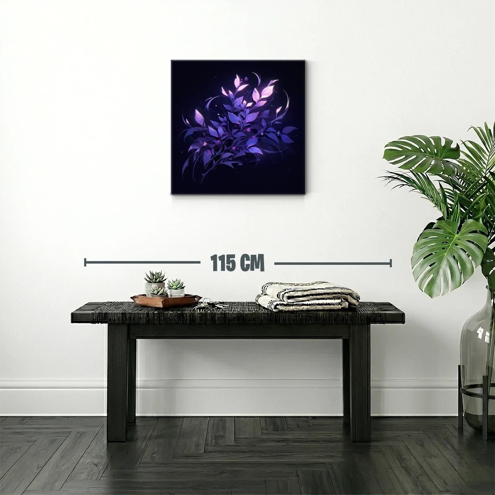 Composición floral en tonos violeta y púrpura luminosos — miniatura 2