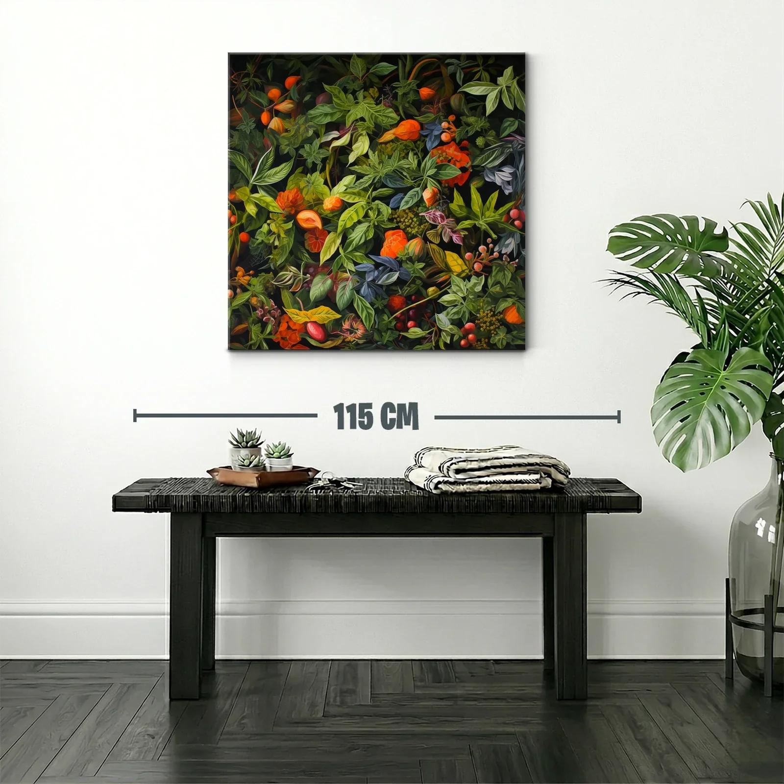 Exuberante composición de hojas y flores en tonos otoñales — miniatura 2