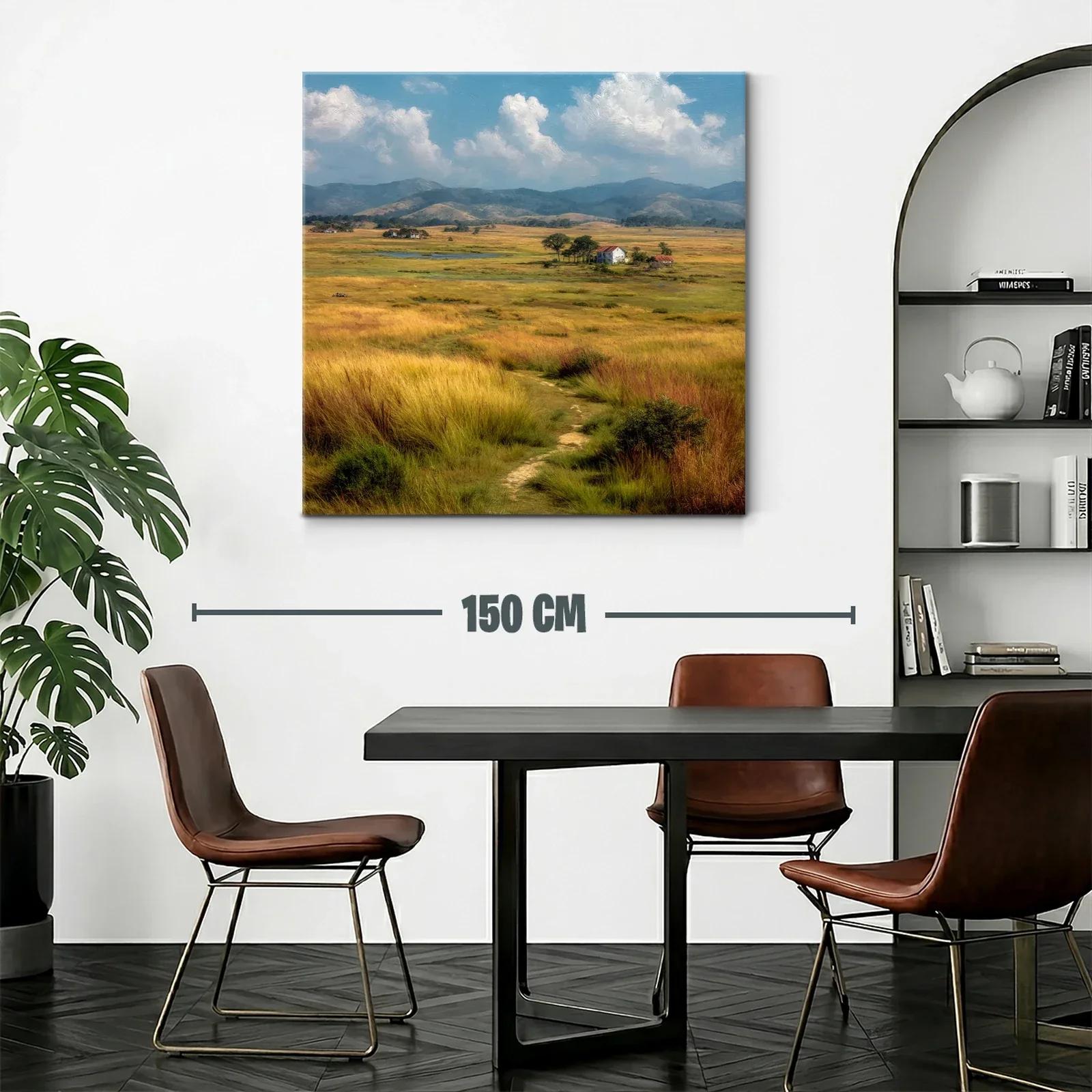 Paisaje campestre con praderas y cielos azules — miniatura 2