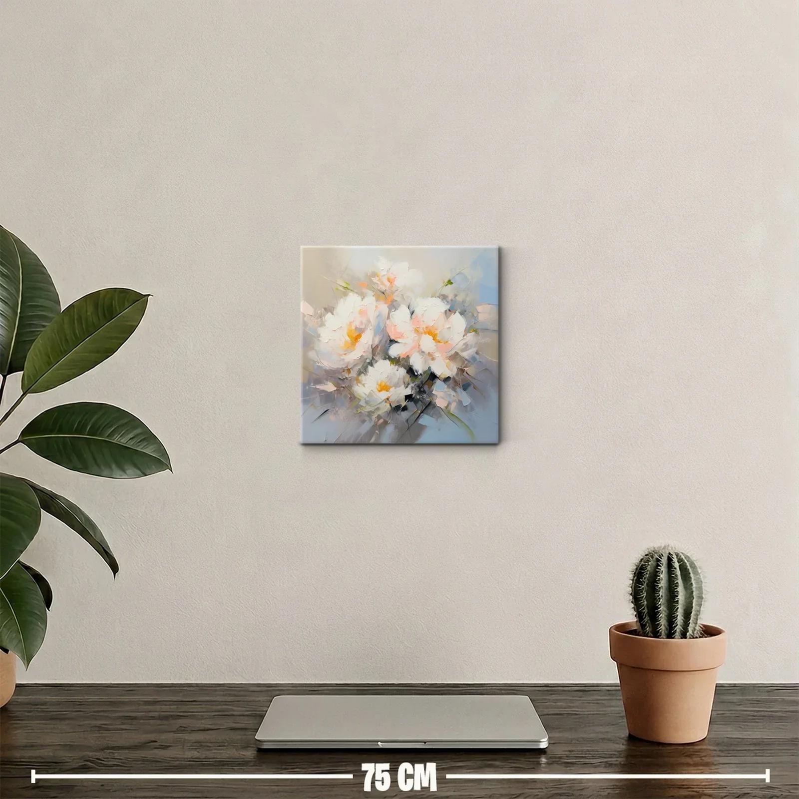 Cuadro decorativo de flores con tonos suaves y delicados — miniatura 2