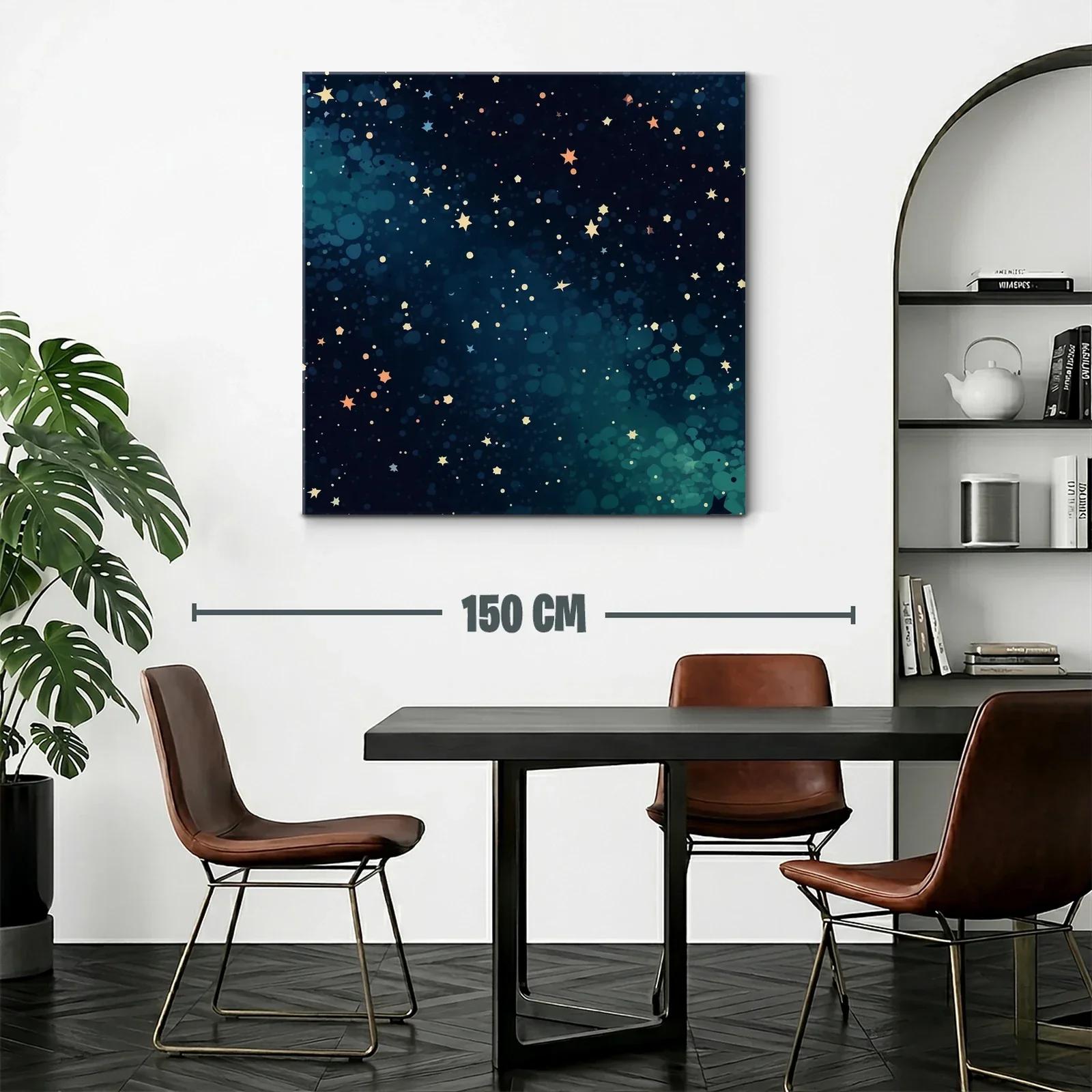 Cuadro Estrellas Brillantes en Fondo Azul Profundo — miniatura 2