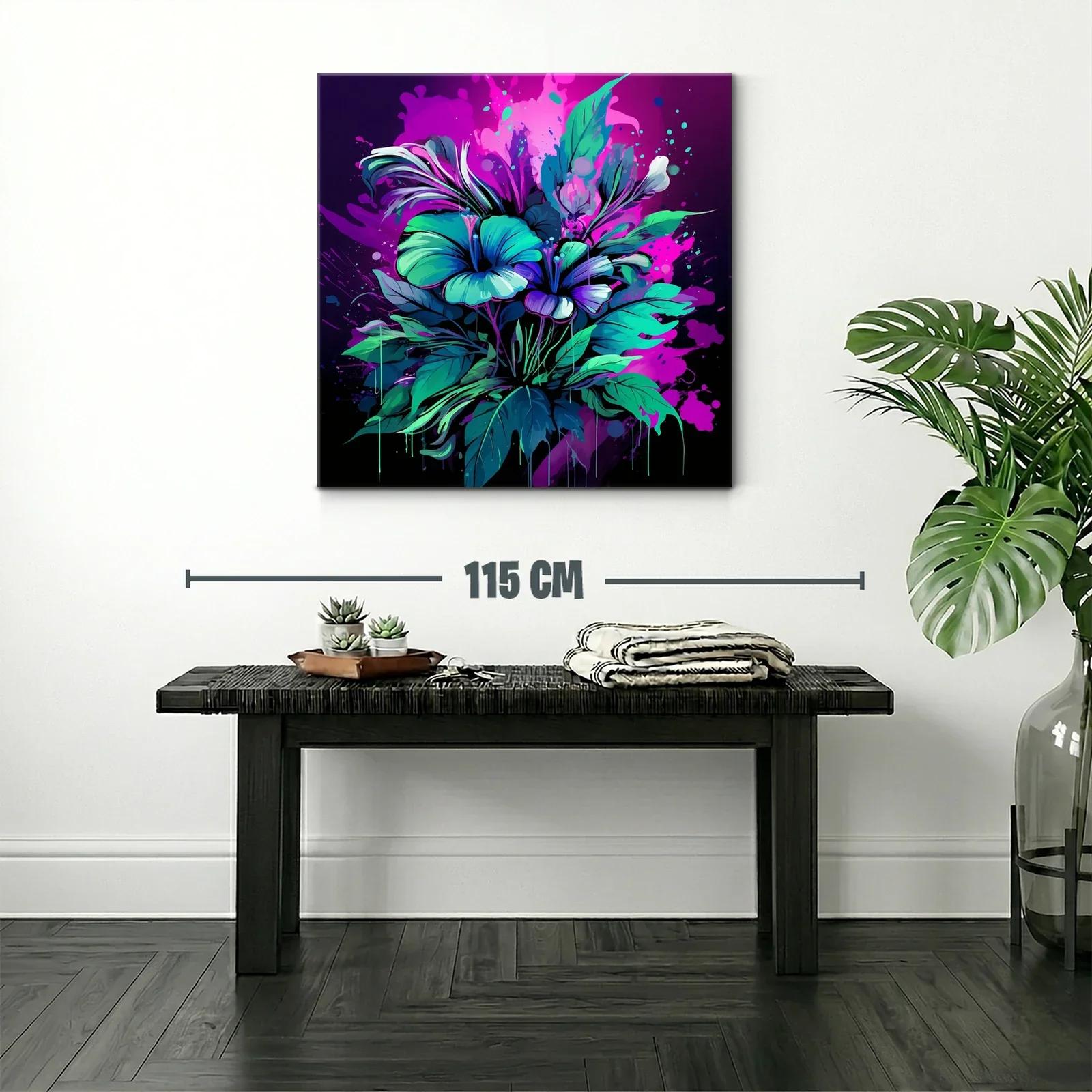 Explosión floral en tonos vibrantes y contrastes luminosos — miniatura 2