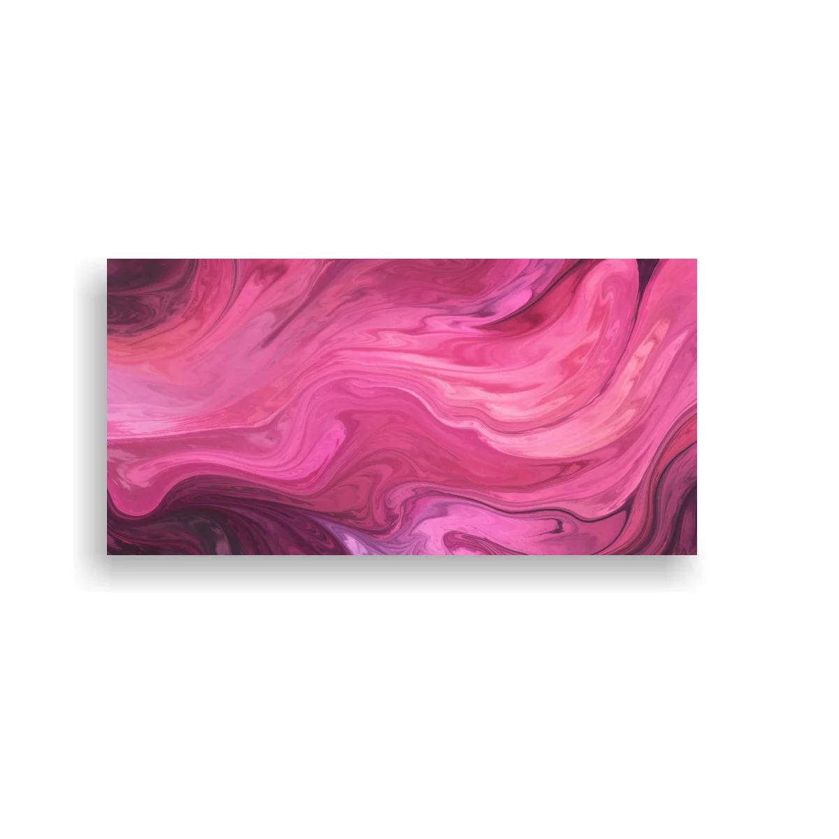 Cuadro mármol rosa veteado con remolinos amplios — imagen principal