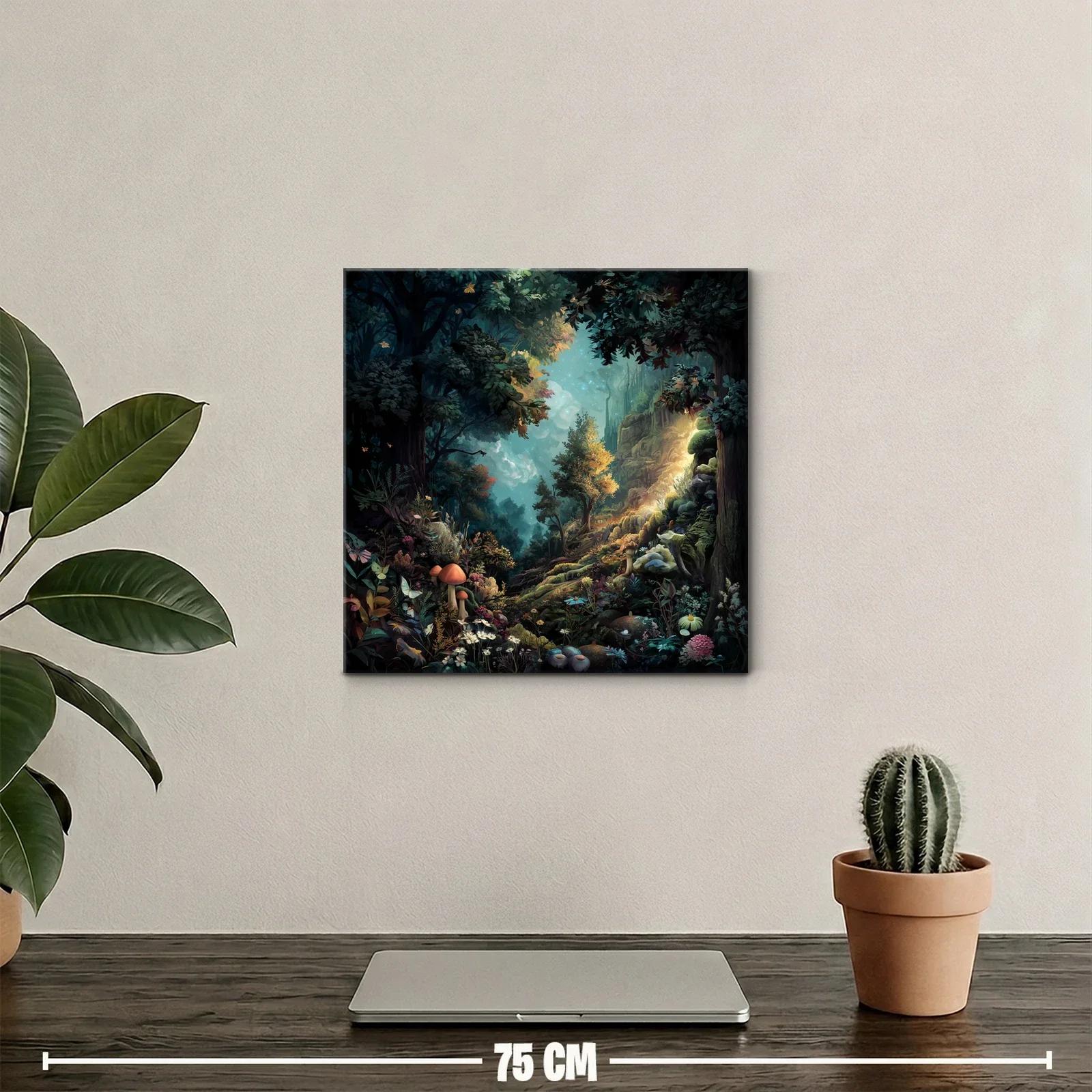 Bosque encantado lleno de vida y luz mágica — miniatura 2