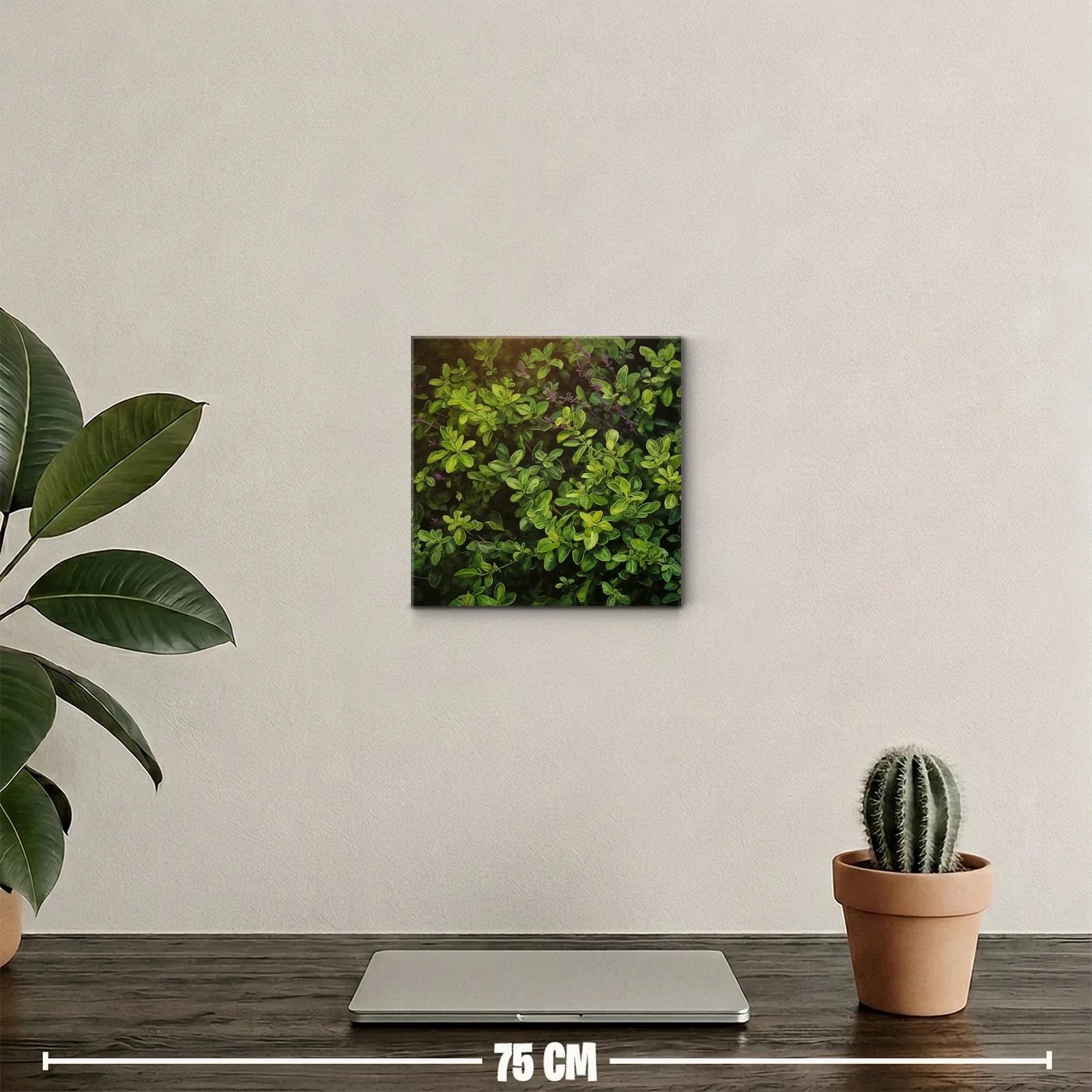 Cuadro decorativo con exuberante follaje verde — miniatura 2