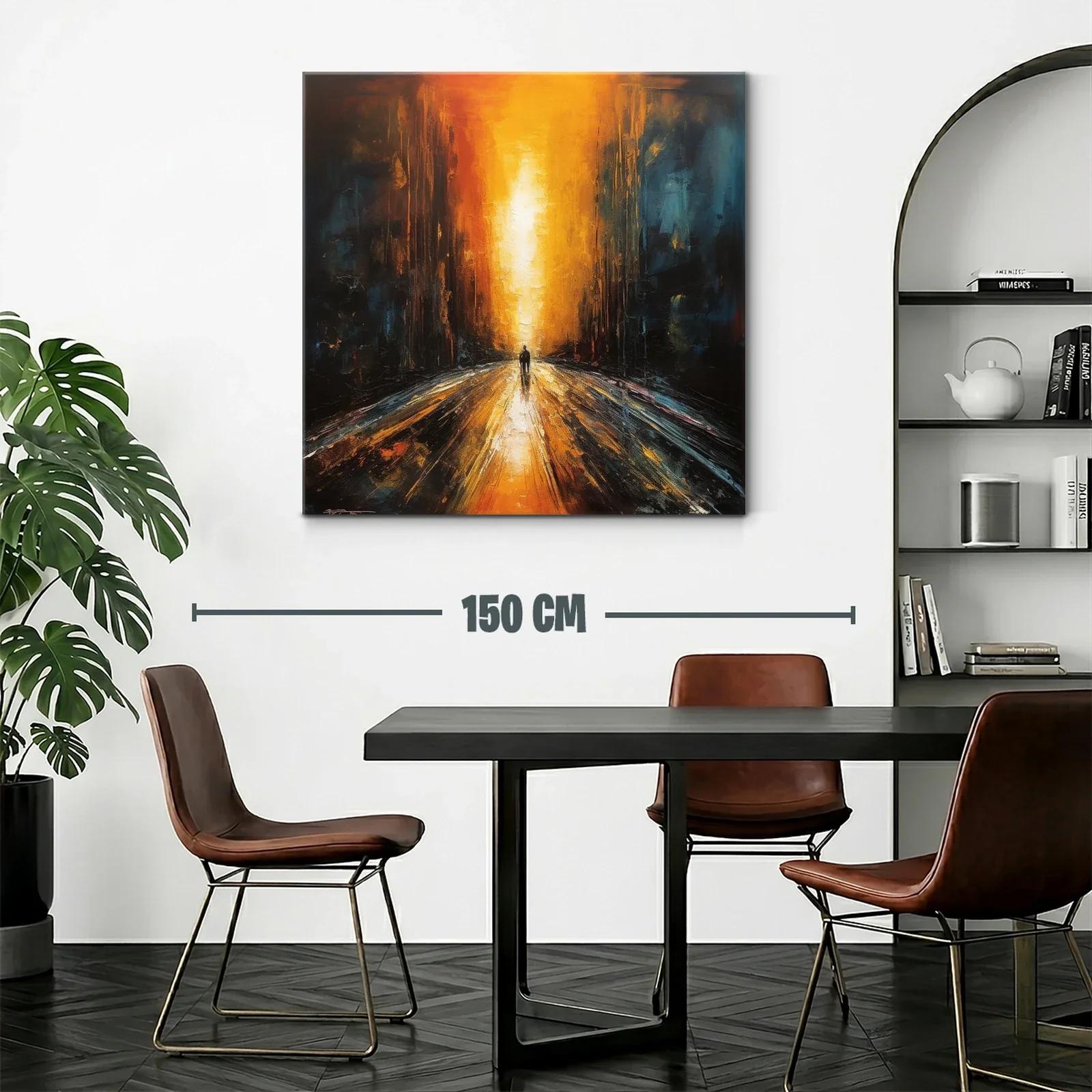 Camino de luz entre sombras intensas y cálidas — miniatura 2