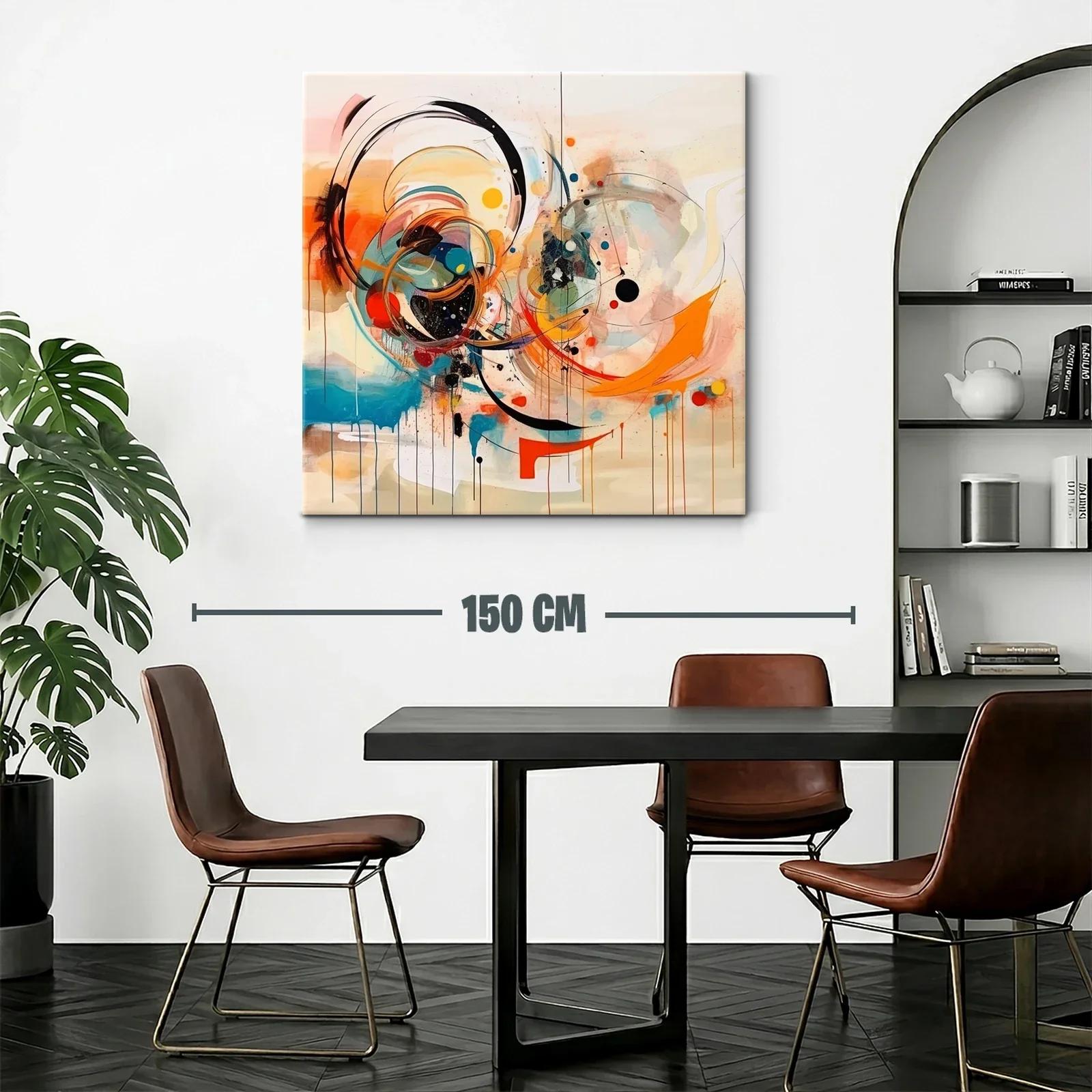Composición abstracta enérgica con tonos vibrantes y dinámicos — miniatura 2