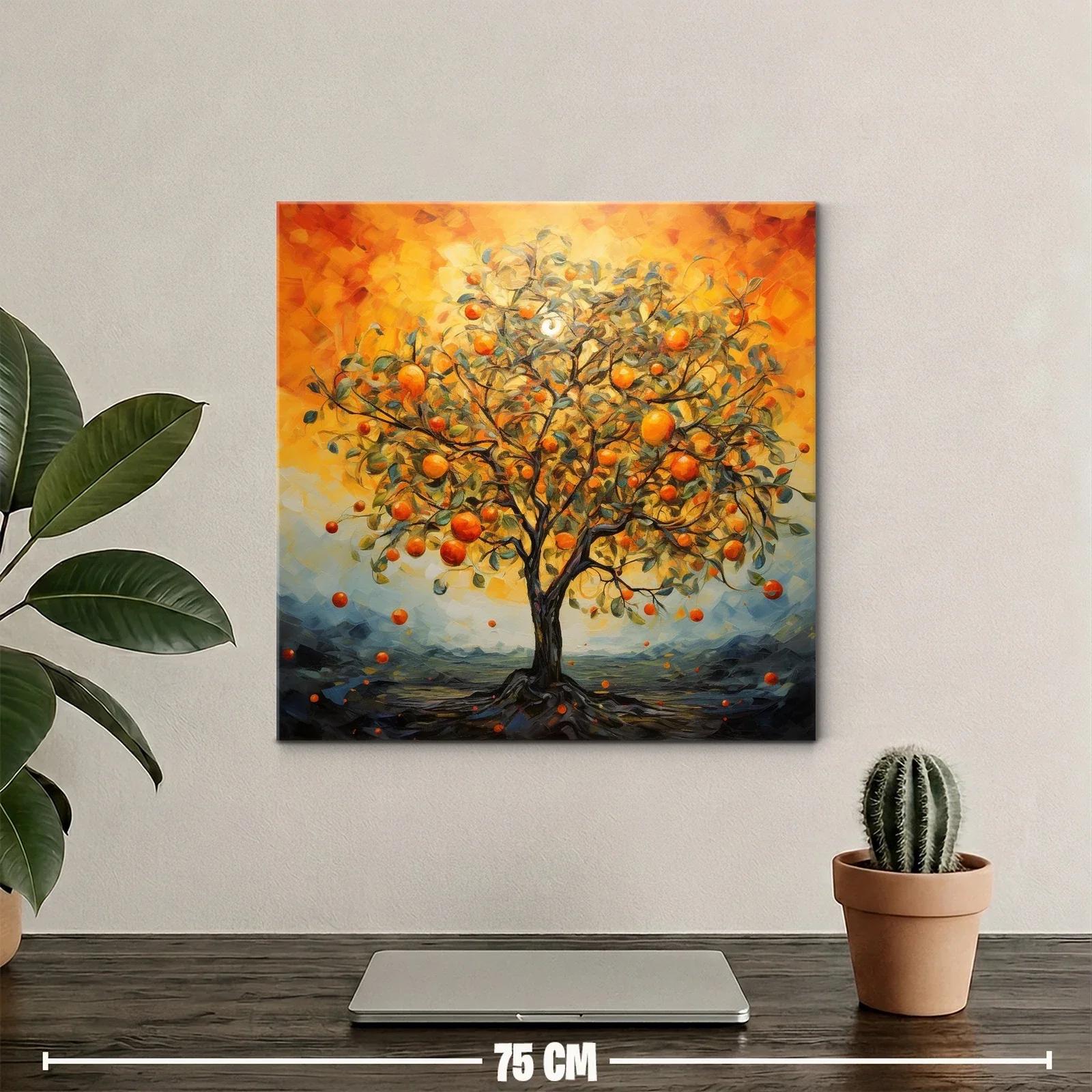 Árbol de naranjas en luz dorada vibrante — miniatura 2