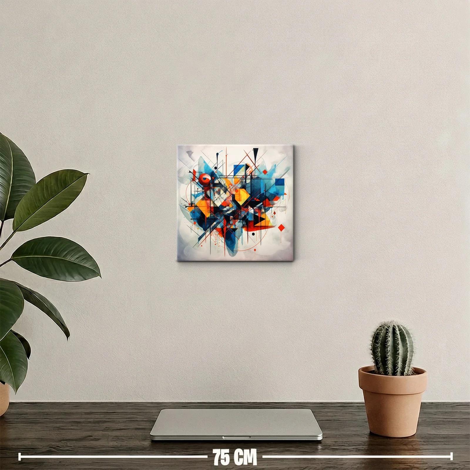 Composición abstracta con formas geométricas y colores vibrantes — miniatura 2