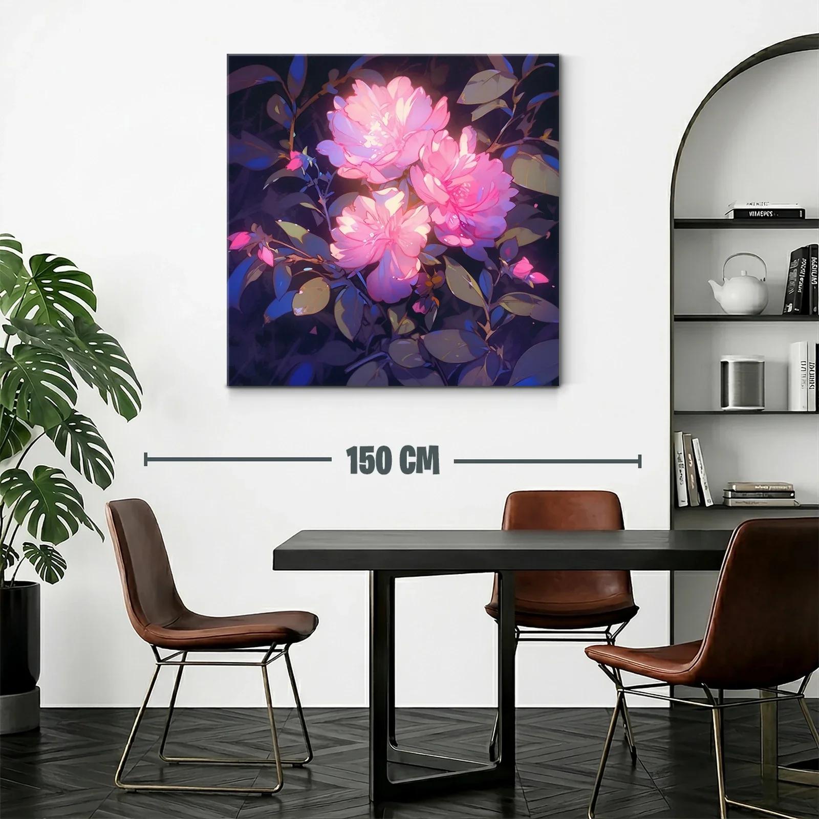Ramo de flores rosas con contraste vibrante — miniatura 2