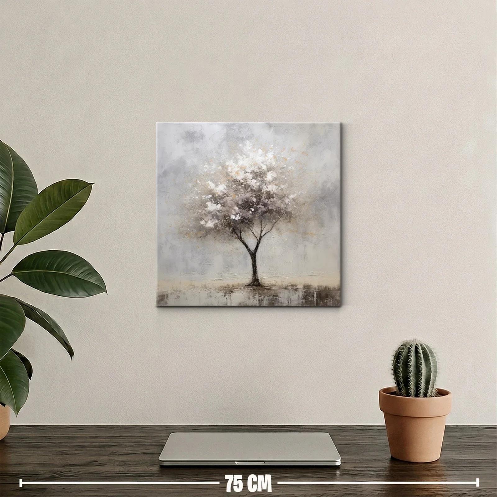Árbol sereno en tonos suaves y neutros — miniatura 2