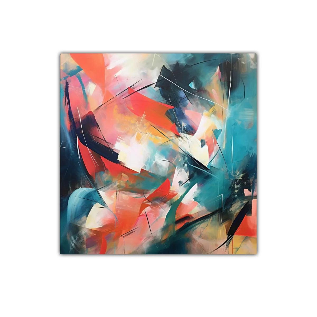 Composición abstracta con colores vibrantes y dinamismo — miniatura 1