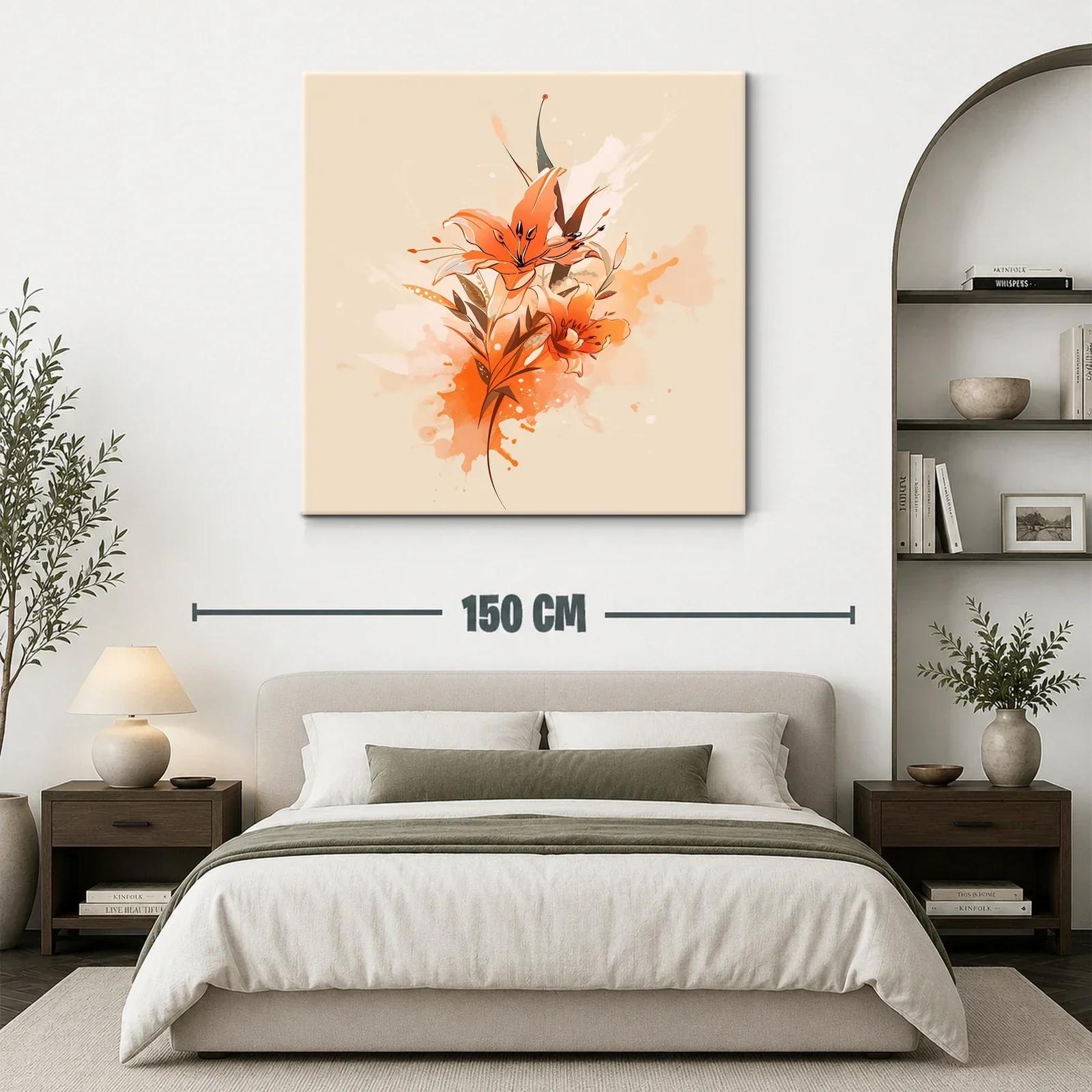 Flores en tonos cálidos con estilo moderno y delicado — miniatura 3