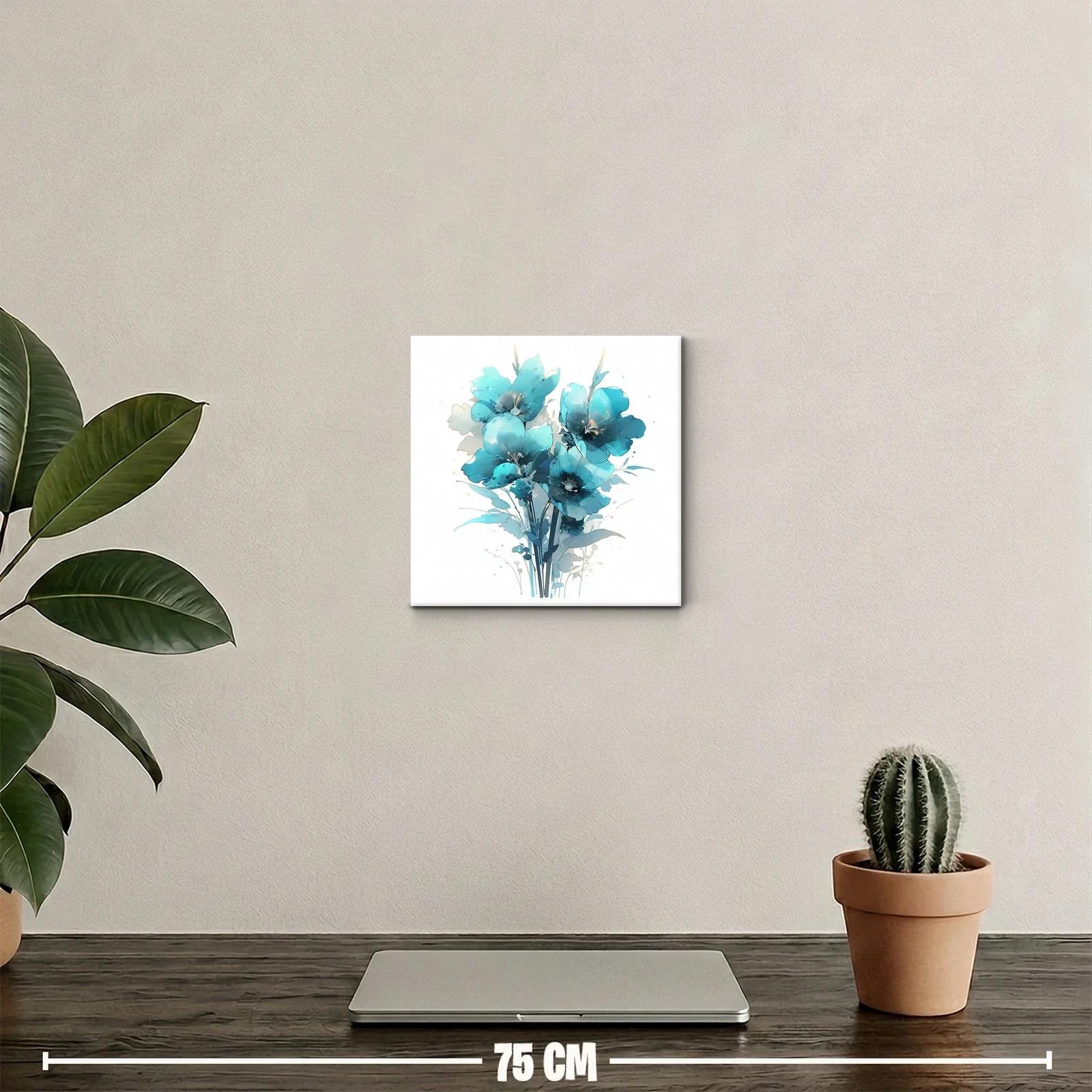 Ramo de flores azules con estilo delicado y moderno — miniatura 2