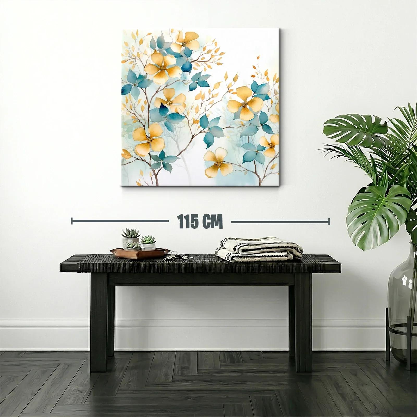 Cuadro floral con elegancia y tonos suaves naturales — miniatura 2