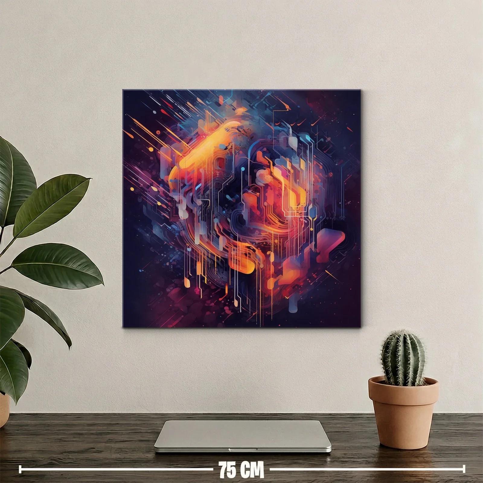 Composición abstracta con energía vibrante y formas geométricas — miniatura 2