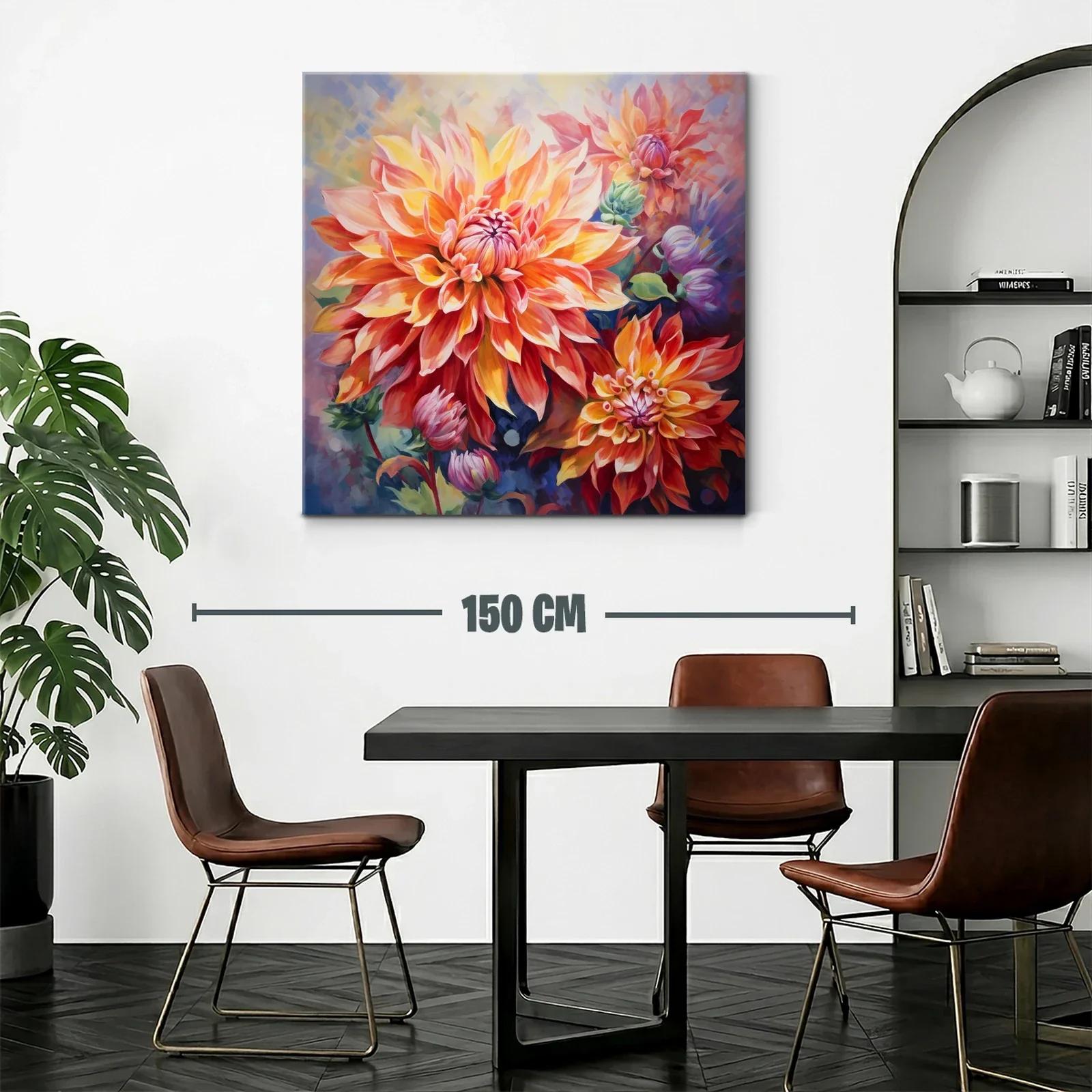 Brillante composición floral en tonos cálidos vibrantes — miniatura 2