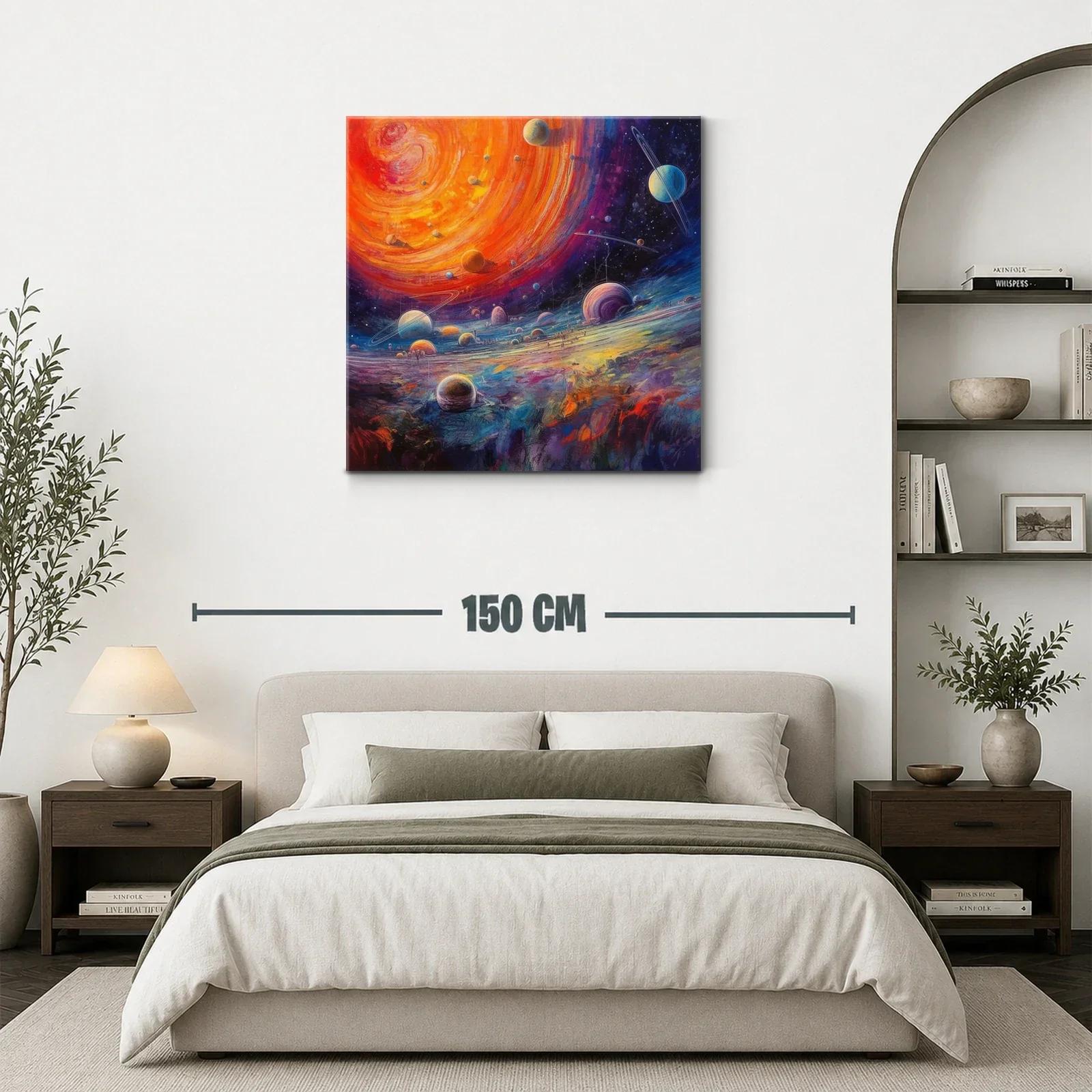 Universo Vibrante con Planetas en Movimiento — miniatura 3