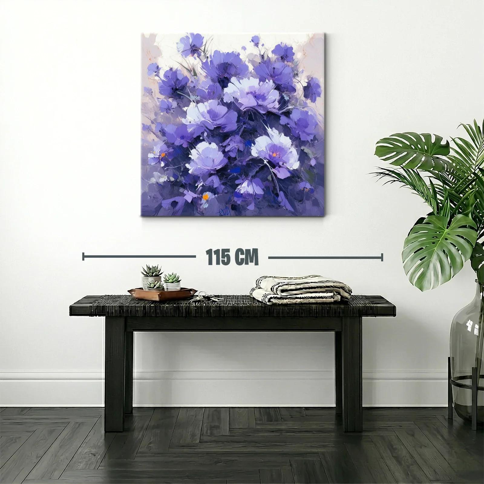 Bello ramo de flores en tonos violetas y lilas — miniatura 2