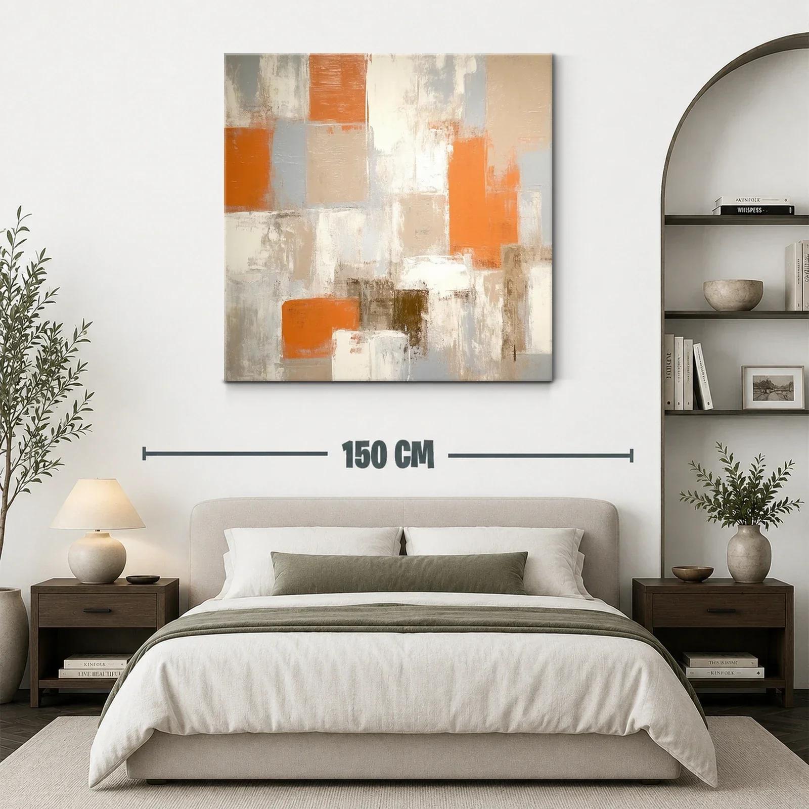 Composición Abstracta con Tonos Cálidos y Neutros — miniatura 3